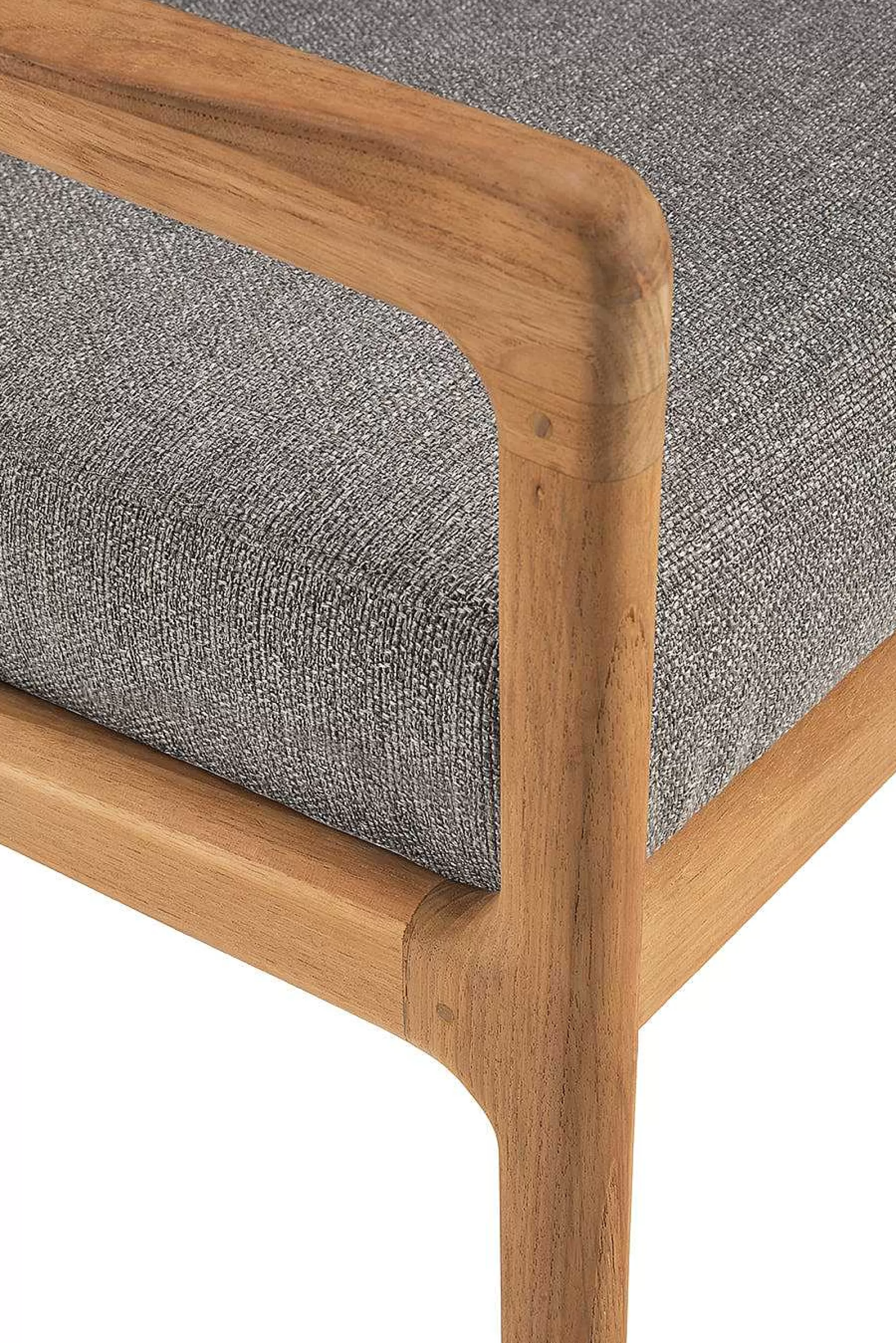 Be Home Outdoor Lounge Furniture<Jack Solid Teak Outdoor 3 Seater Sofa, Mocha Fabric