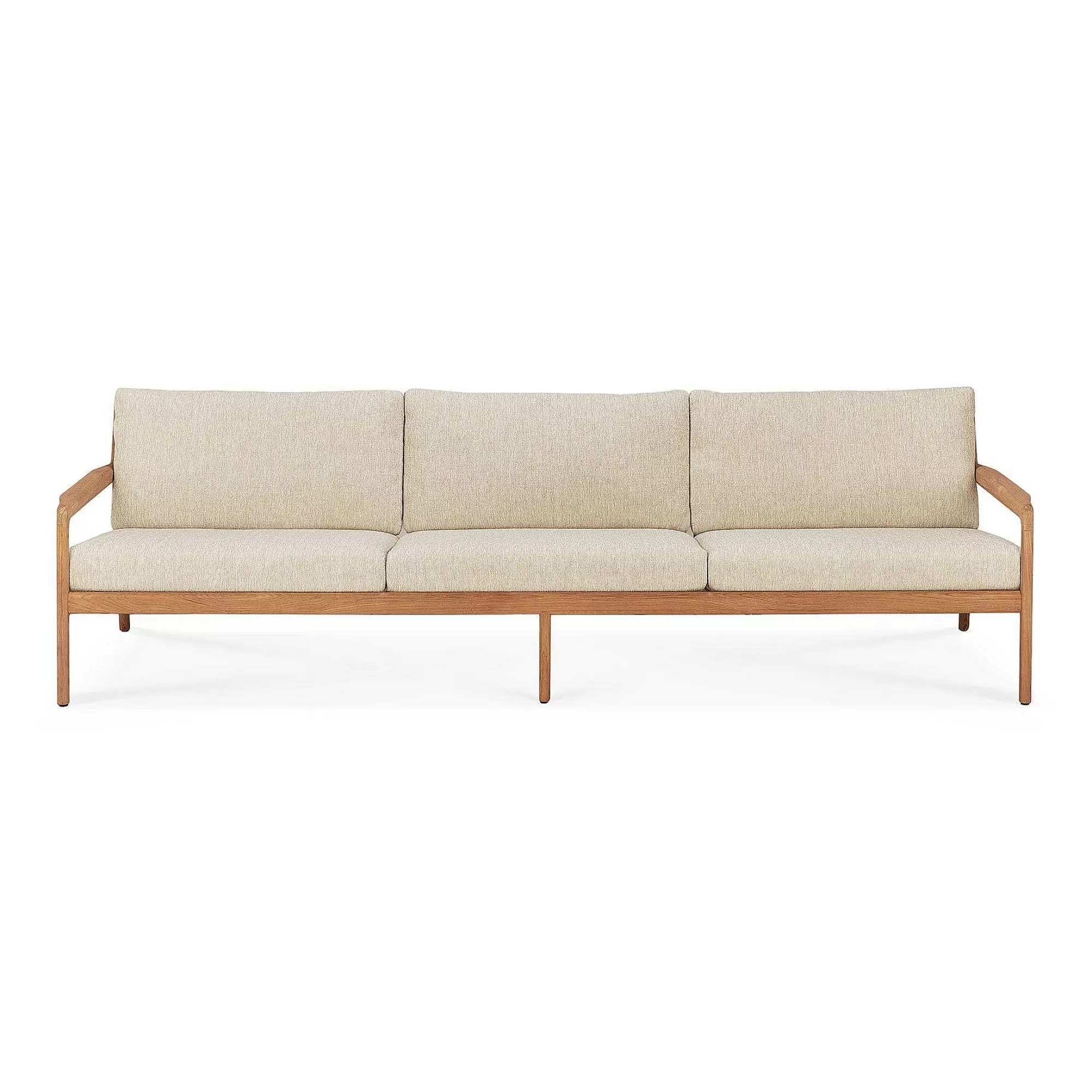 Be Home Outdoor Lounge Furniture<Jack Solid Teak Outdoor 3 Seater Sofa, Natural Fabric