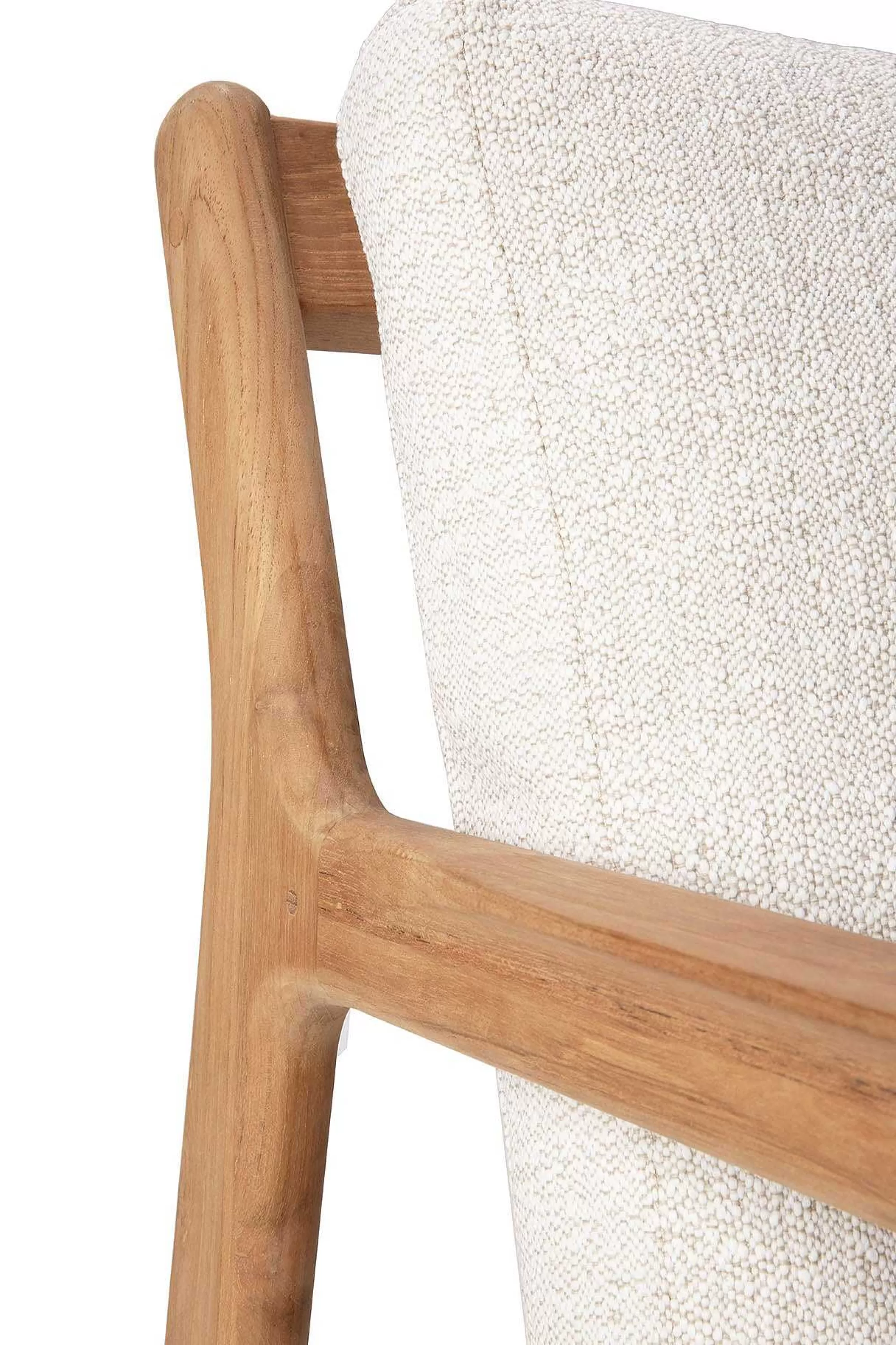 Be Home Outdoor Lounge Furniture<Jack Solid Teak Outdoor 3 Seater Sofa, Off White Fabric