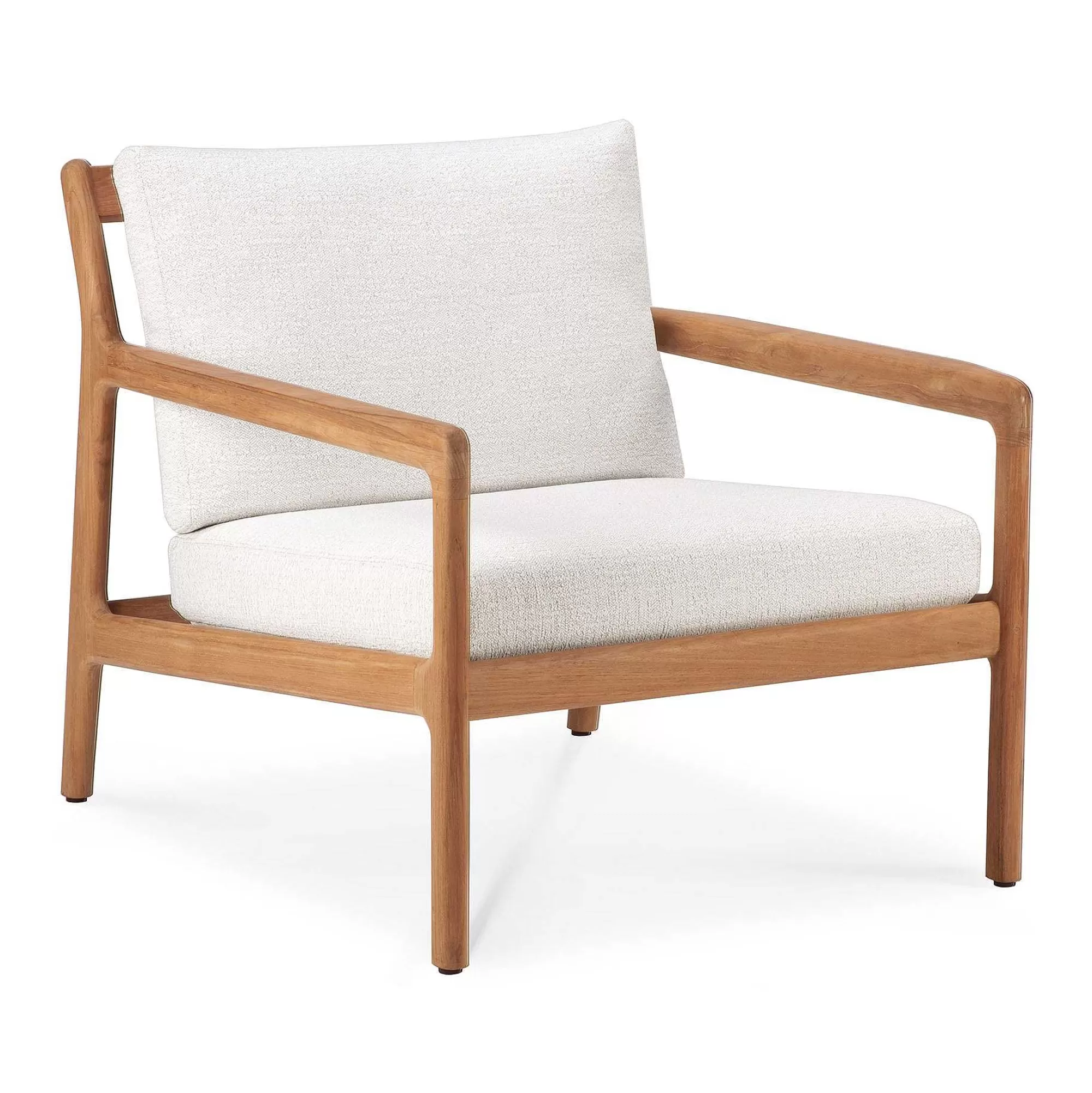 Be Home Outdoor Lounge Furniture<Jack Solid Teak Outdoor Lounge Chair, Off White Fabric