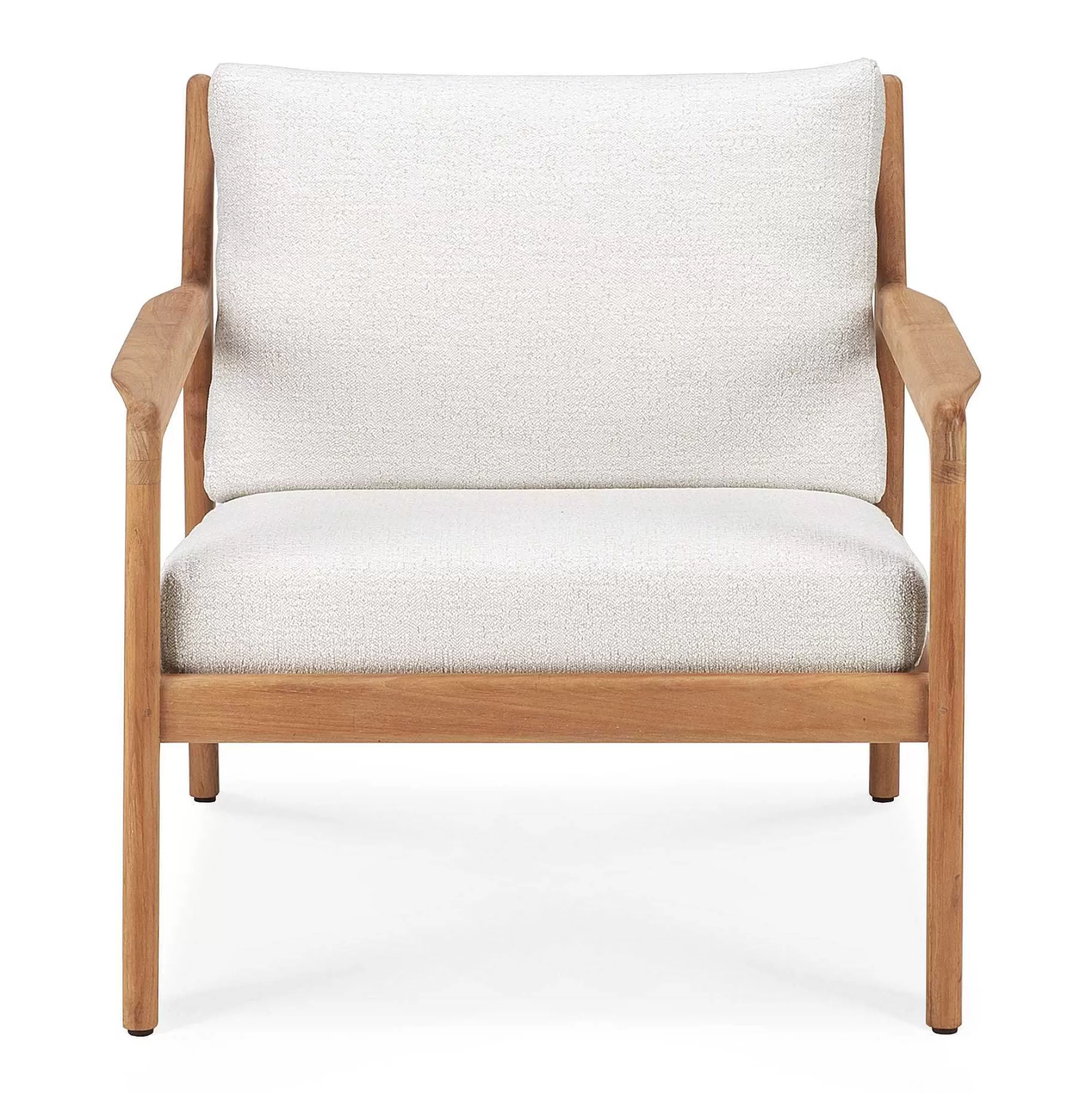 Be Home Outdoor Lounge Furniture<Jack Solid Teak Outdoor Lounge Chair, Off White Fabric