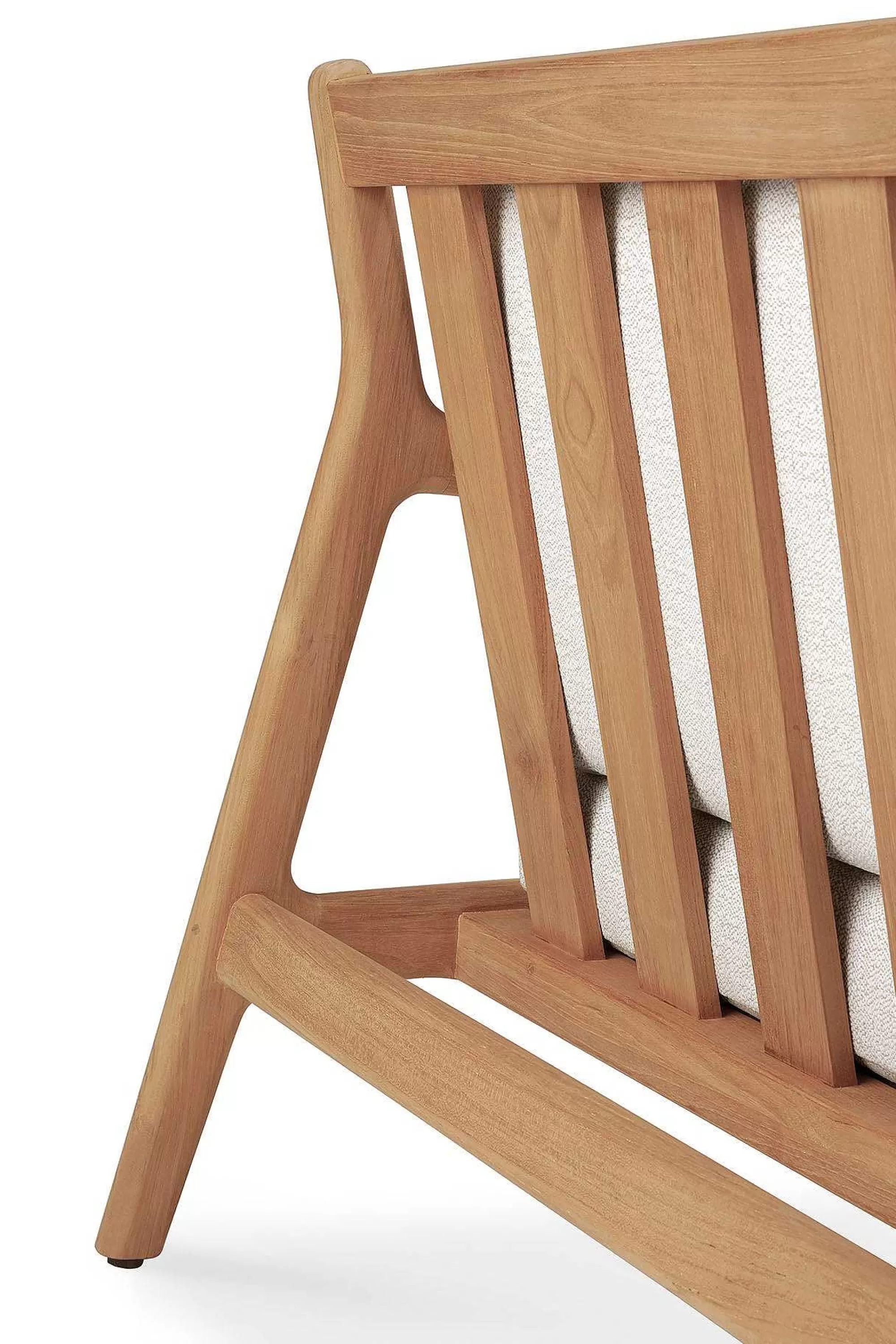 Be Home Outdoor Lounge Furniture<Jack Solid Teak Outdoor Lounge Chair, Off White Fabric