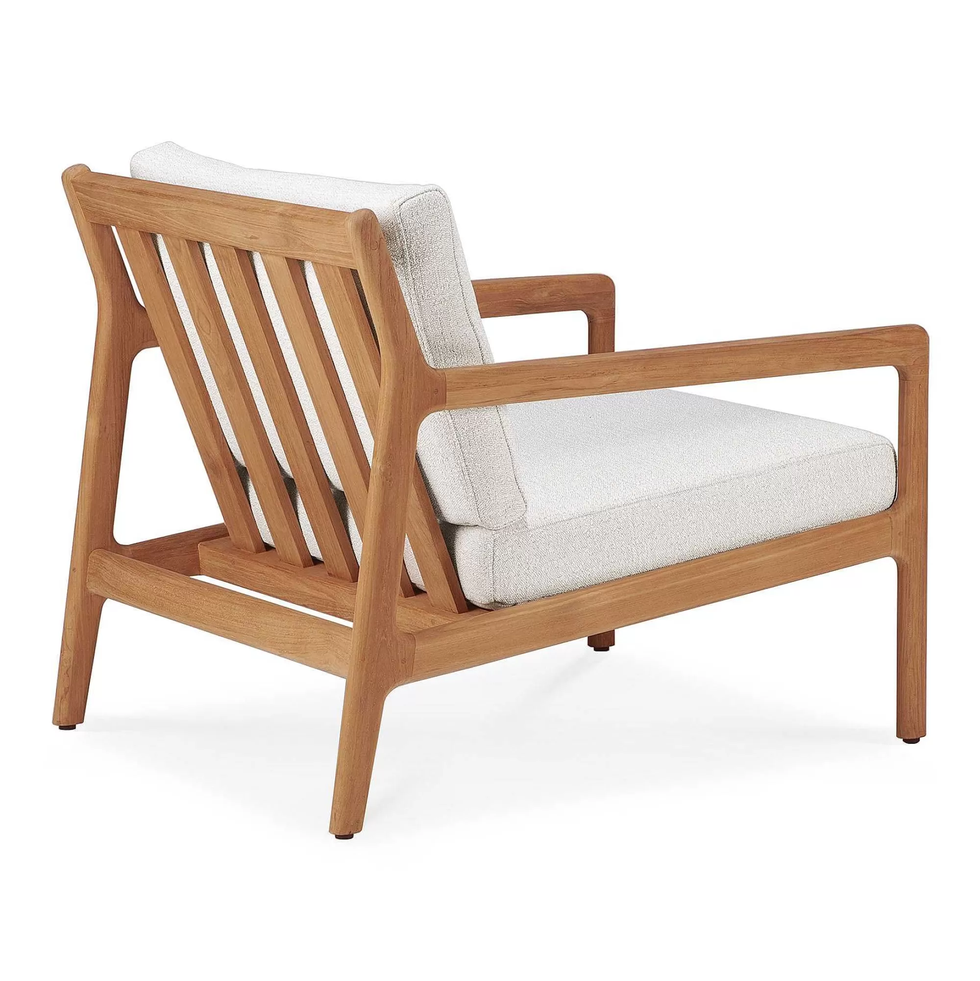 Be Home Outdoor Lounge Furniture<Jack Solid Teak Outdoor Lounge Chair, Off White Fabric