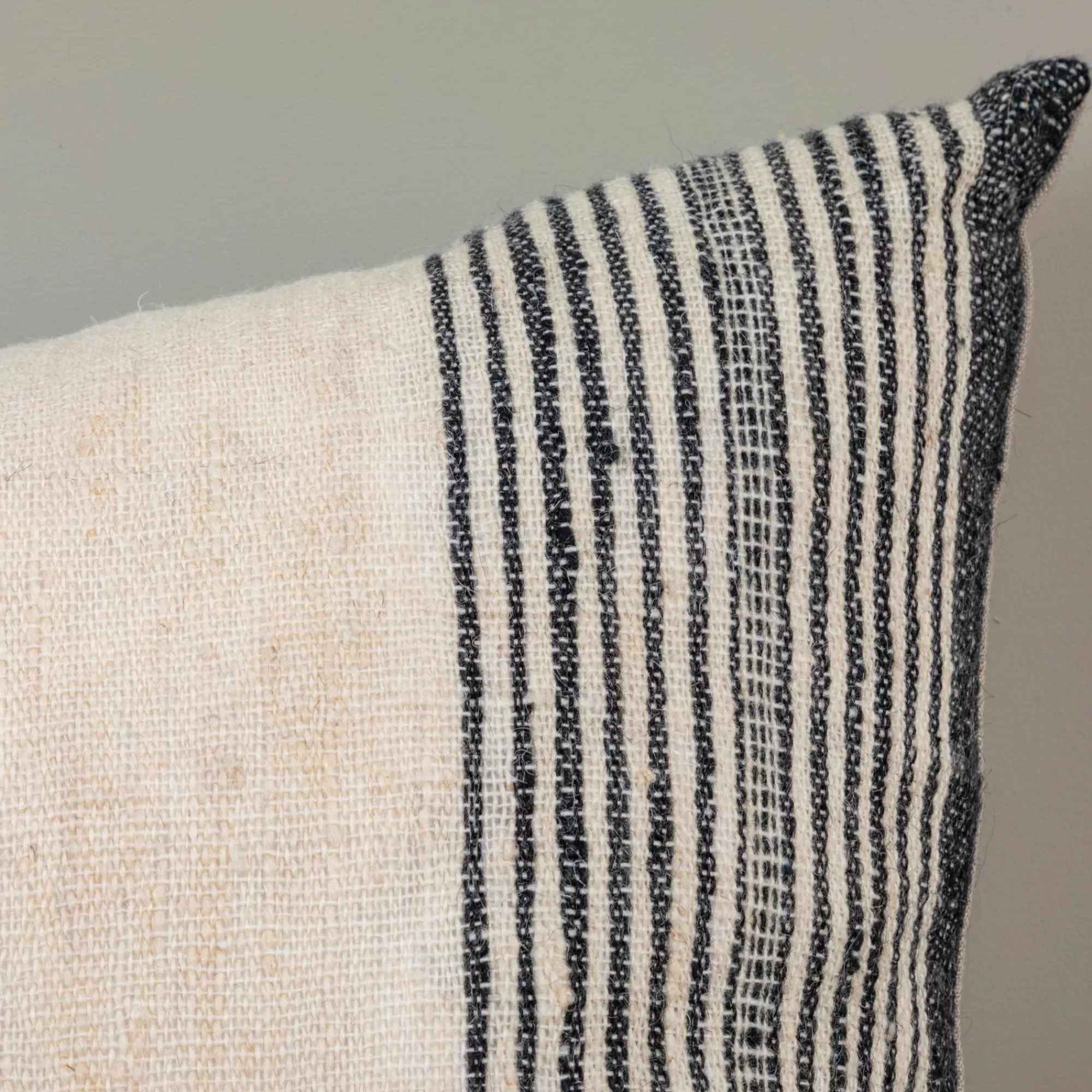 Cheap Be Home Joey Square Pillow, Ivory & Black