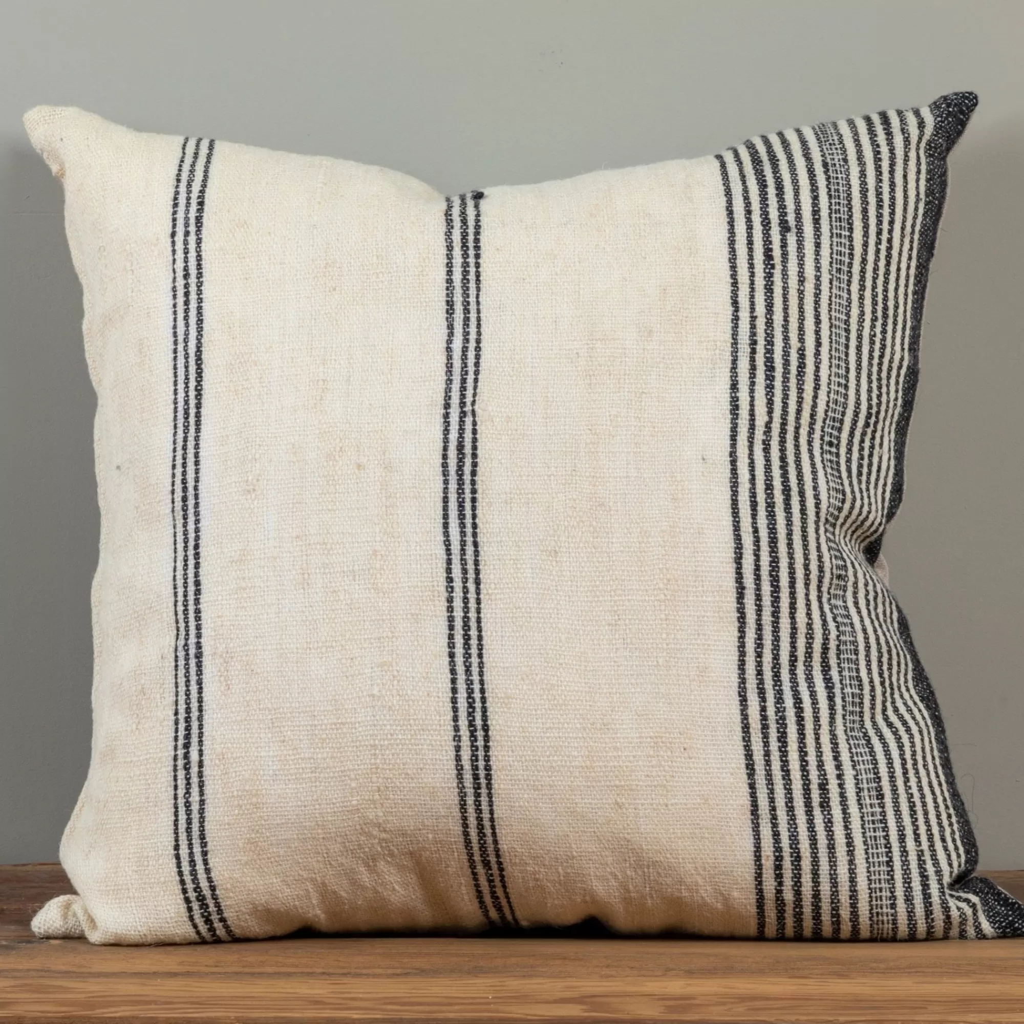 Shop Be Home Joey Square Pillow, Ivory & Black