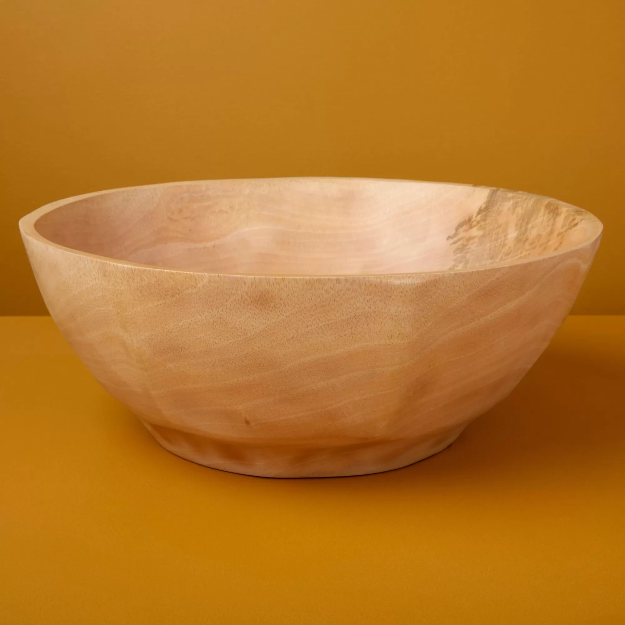 Online Be Home Kiln Mango Wood Curved Bowl, Large