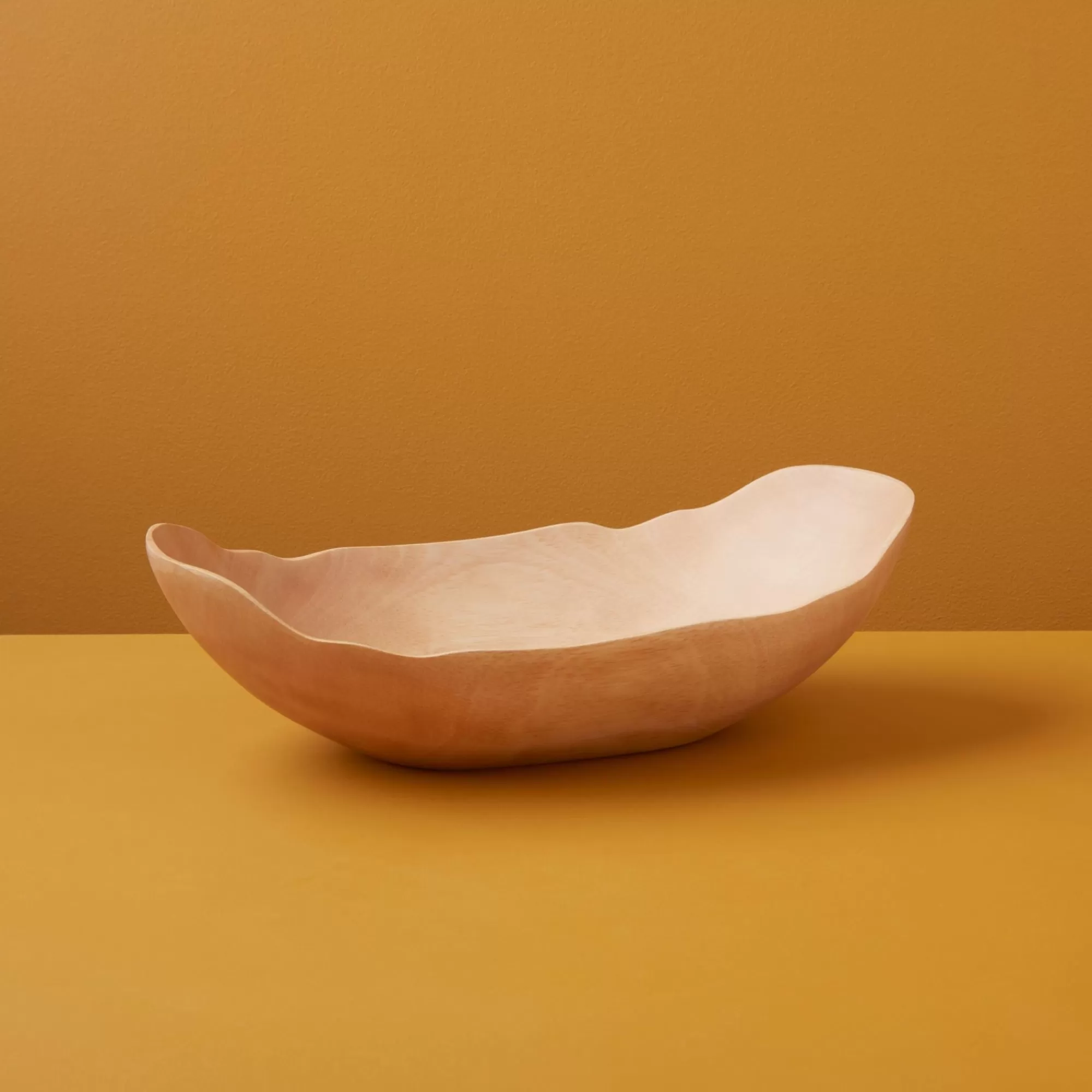 Online Be Home Kiln Mango Wood Petal Bowl, Small