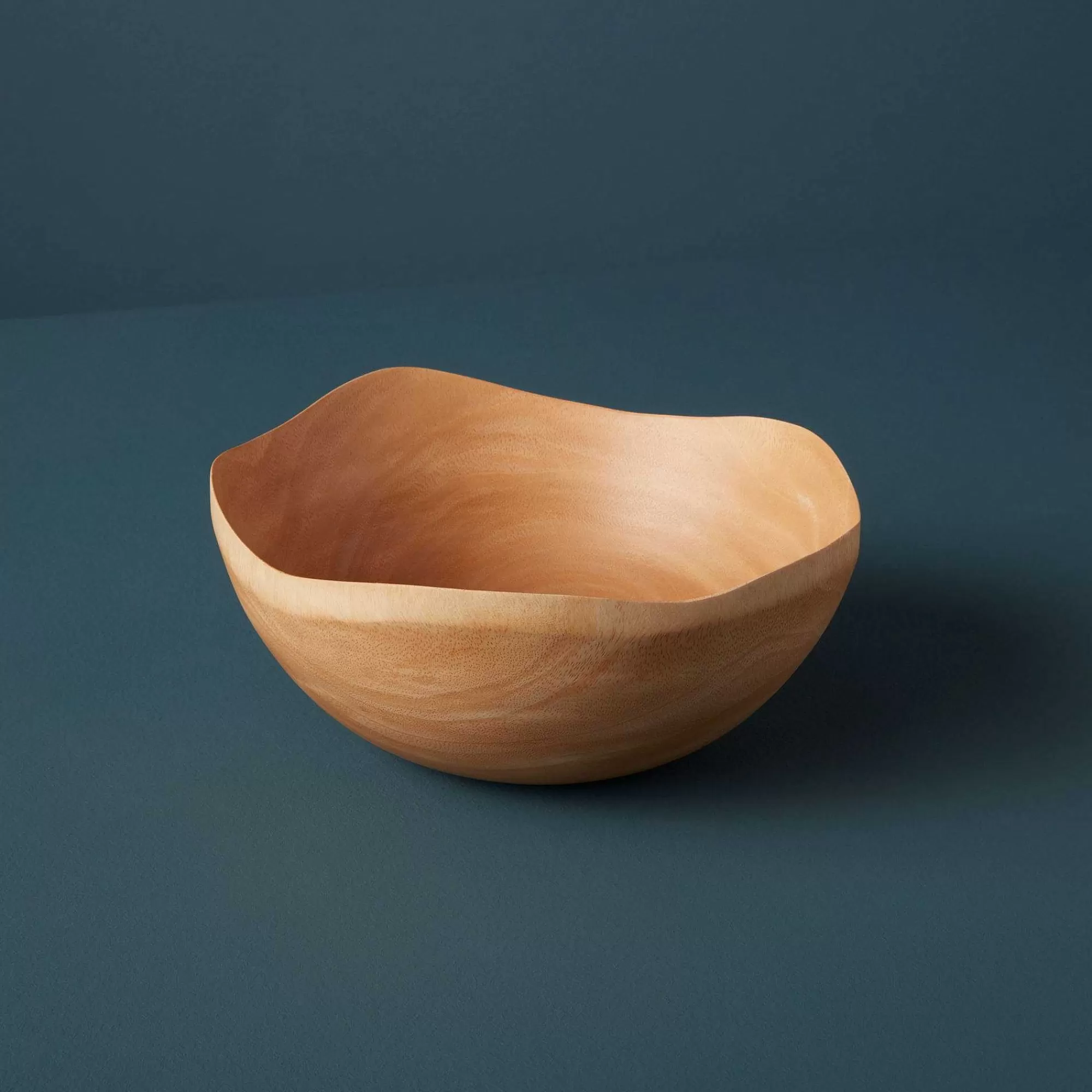Be Home Wood Serving Bowls<Kiln Mango Wood Wave Edge Bowl, Medium