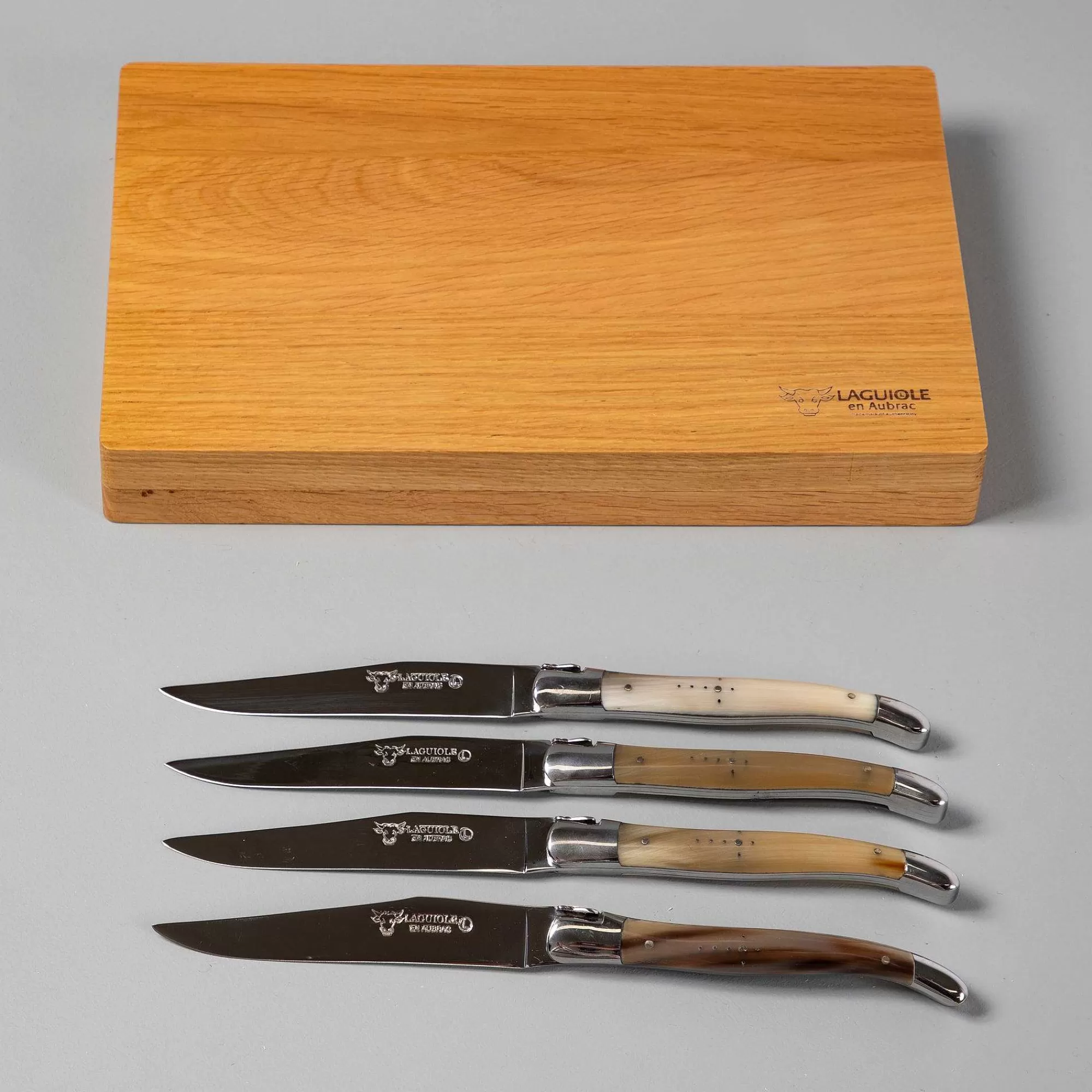 Be Home Cutlery Sets<Laguiole en Aubrac Handcrafted Steak Knives, Set of 4, Solid Horn