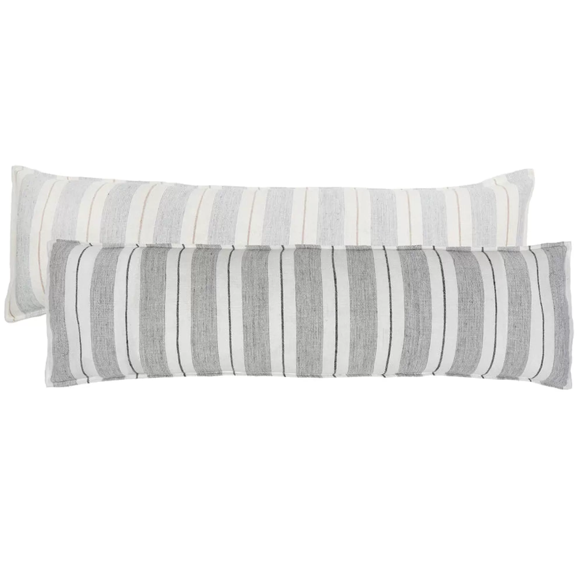 Store Be Home Laguna Body Pillow, Grey & Charcoal