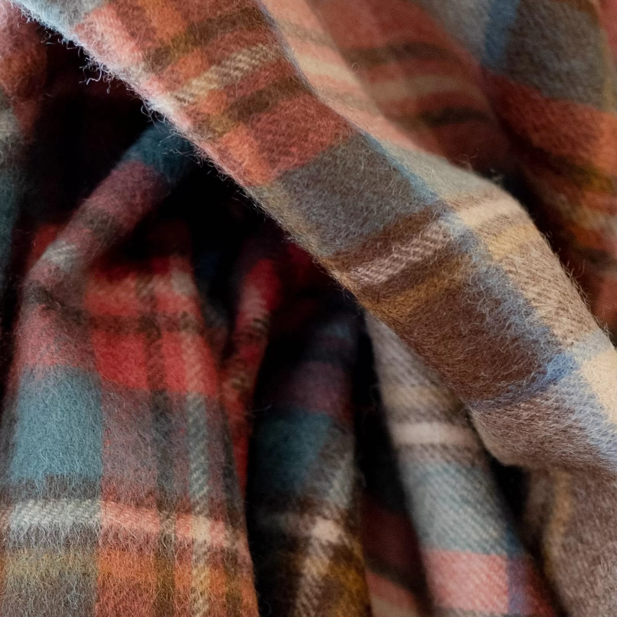 Online Be Home Lambswool Blanket in Stewart Dress Antique Tartan