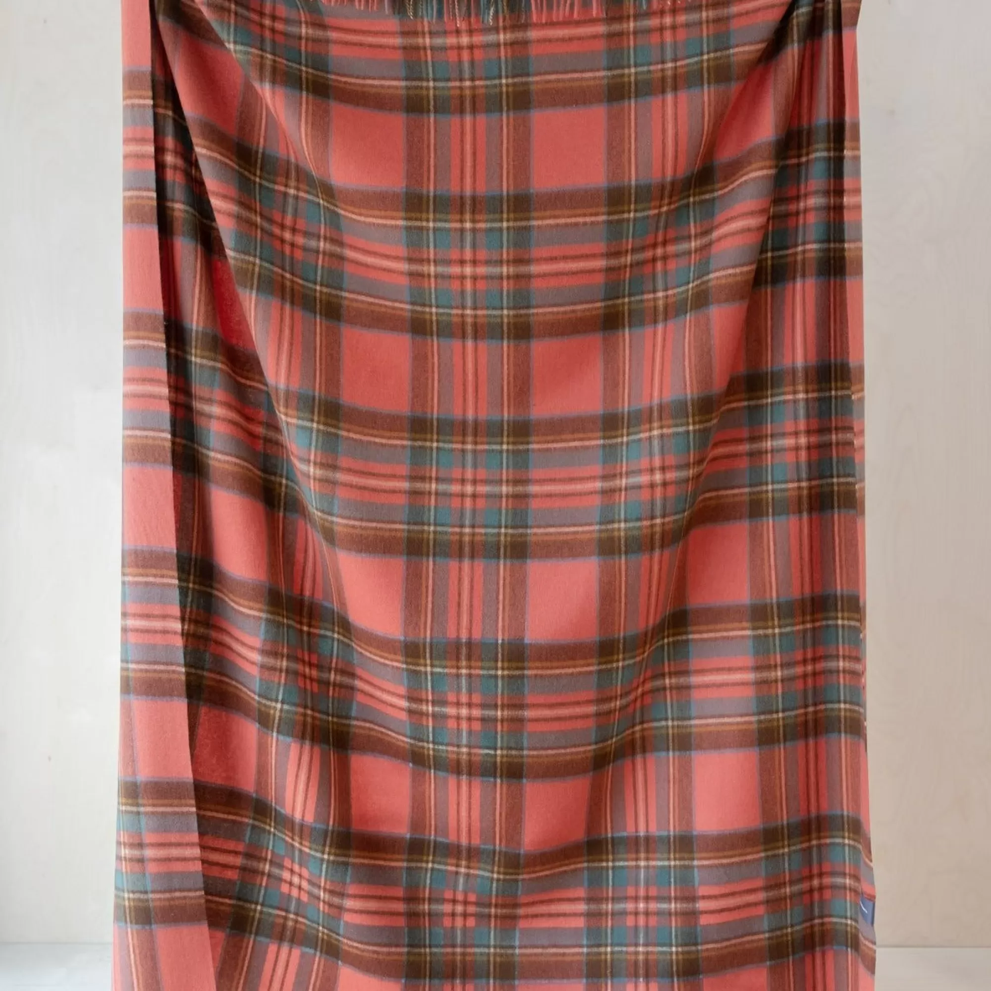 Store Be Home Lambswool Blanket in Stewart Royal Antique Tartan