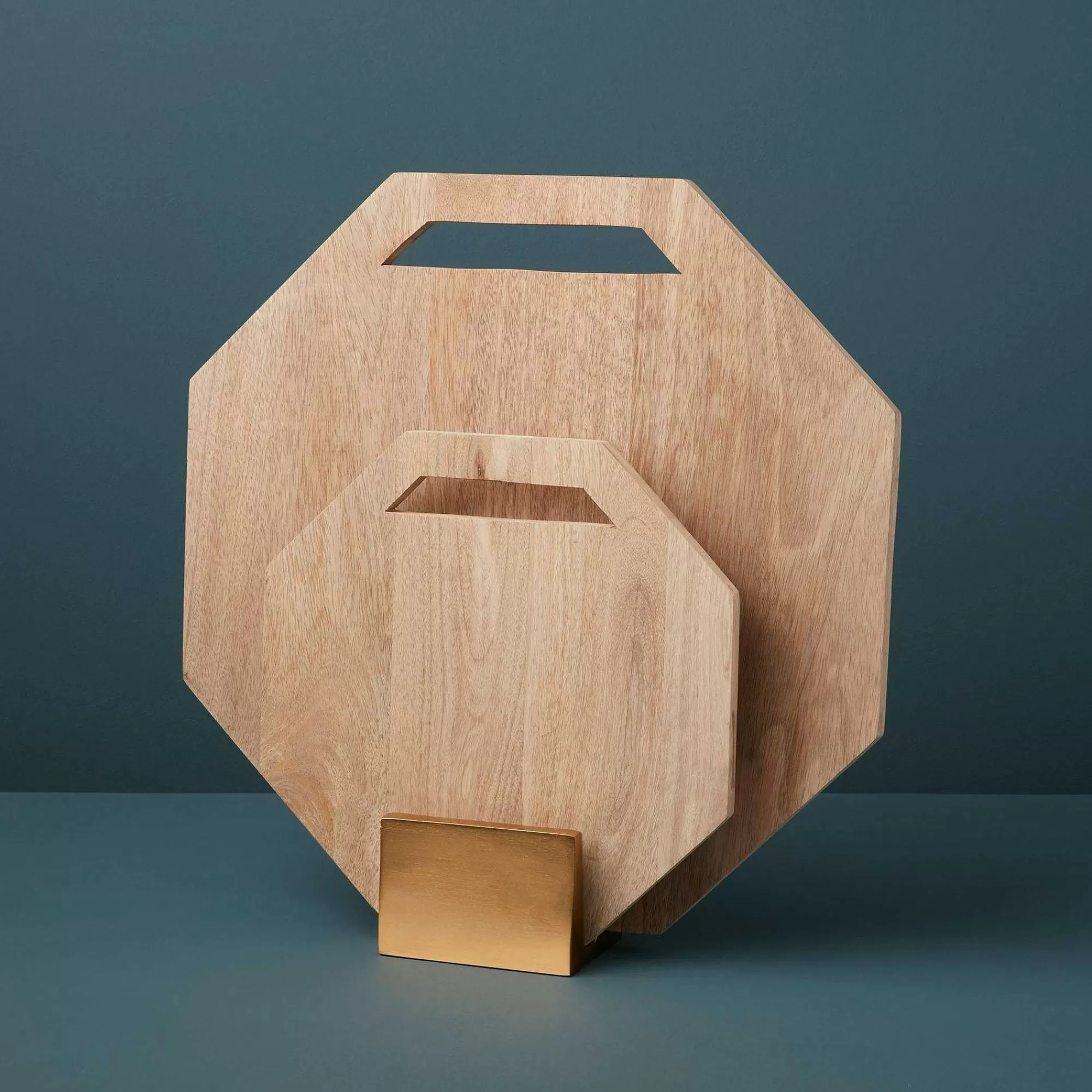 Be Home Wood Serving Boards<Leo Hexagon Boards & Stand Set