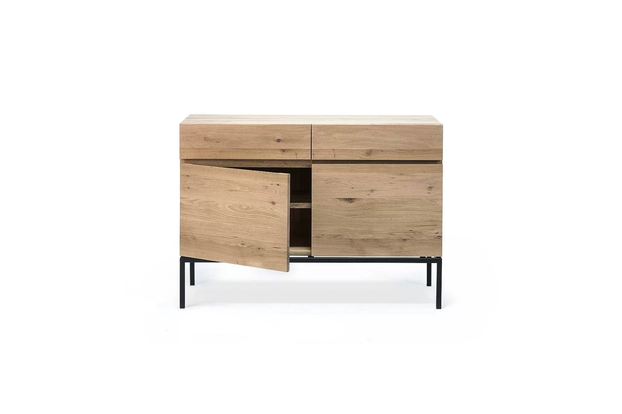 Be Home Sideboards<Ligna Sideboard with Black Metal, 2 Doors, 2 Drawers