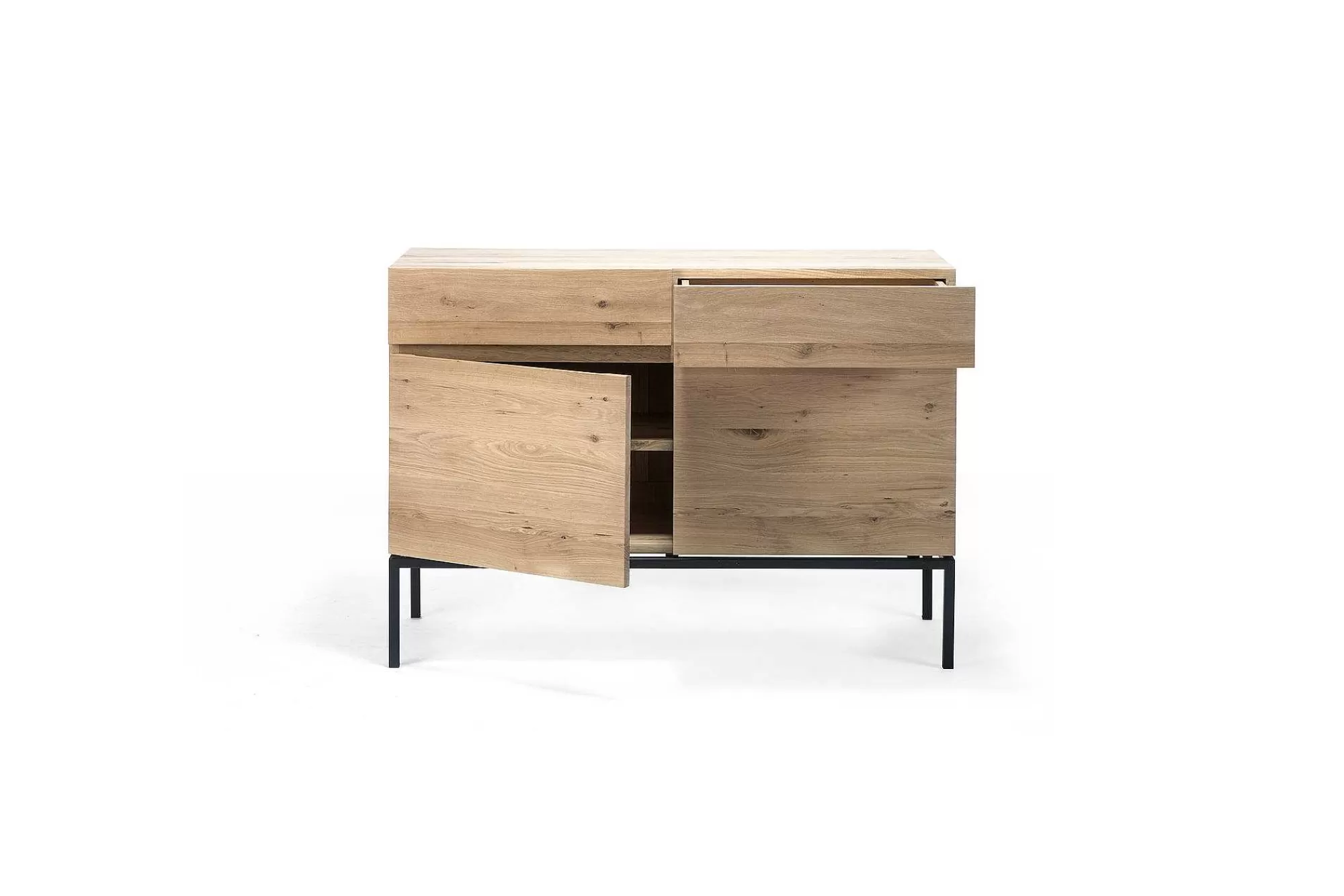 Be Home Sideboards<Ligna Sideboard with Black Metal, 2 Doors, 2 Drawers