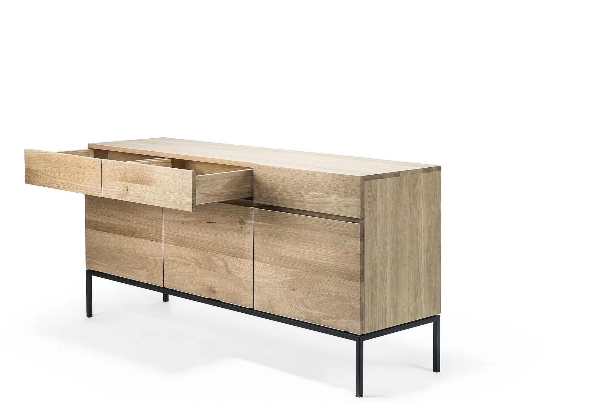 Be Home Sideboards<Ligna Sideboard with Black Metal, 3 Doors & 3 Drawers