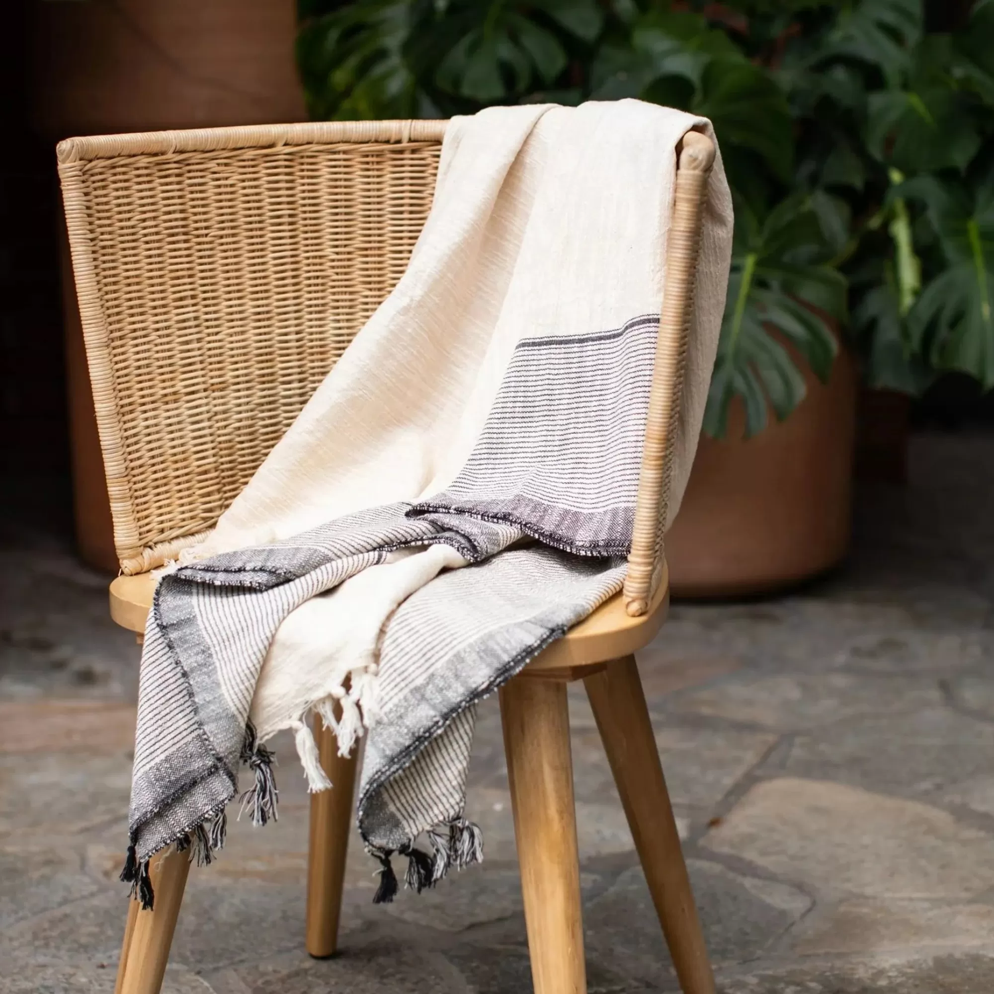 Cheap Be Home Lina Throw, Stone