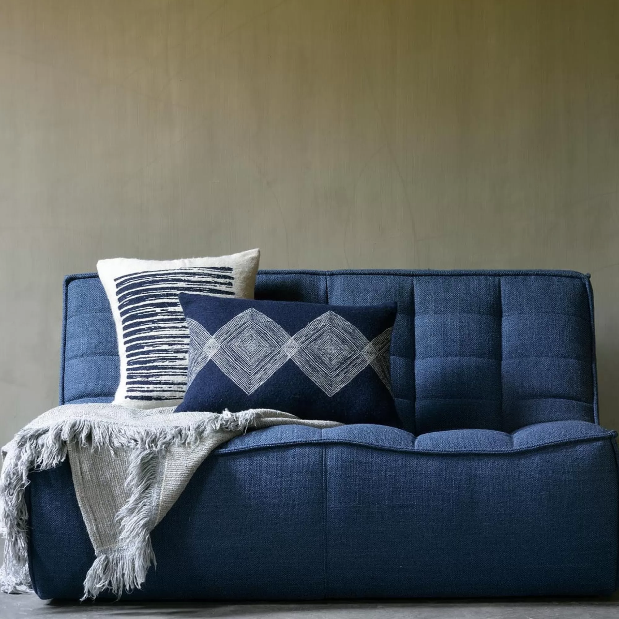Online Be Home Linear Diamonds Lumbar Pillow