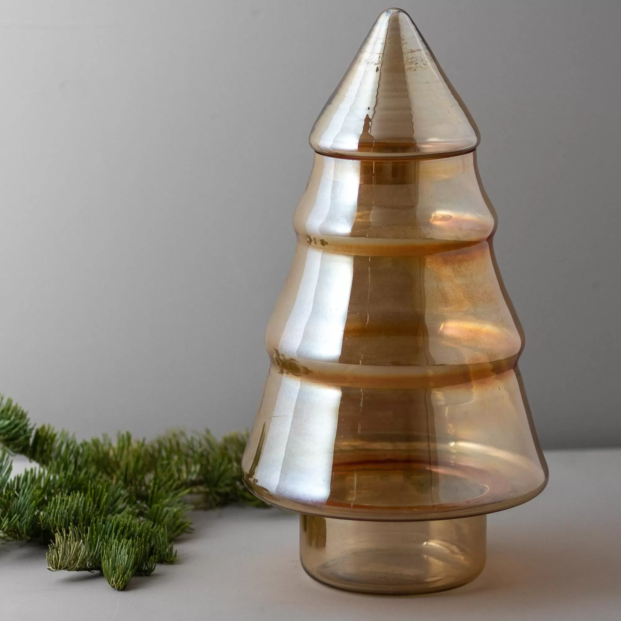 Outlet Be Home Luster Glass Tree Cookie Jar, Gold