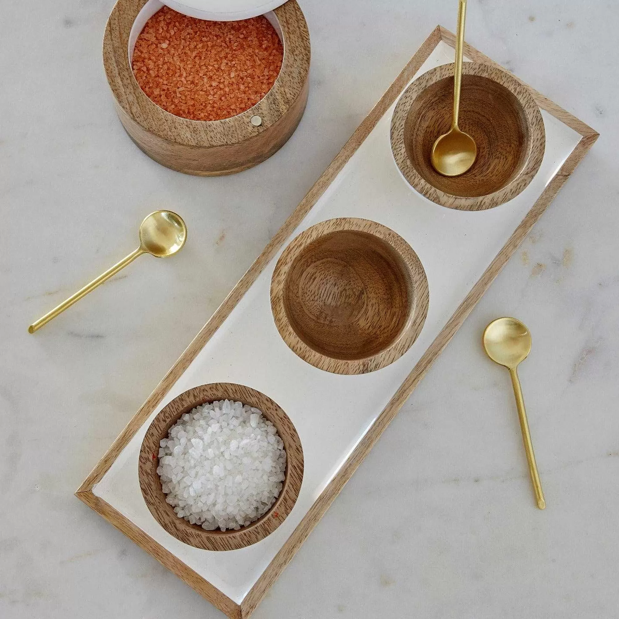 Be Home Wood Serving Bowls<Madras Classic Dipping Bowl Set