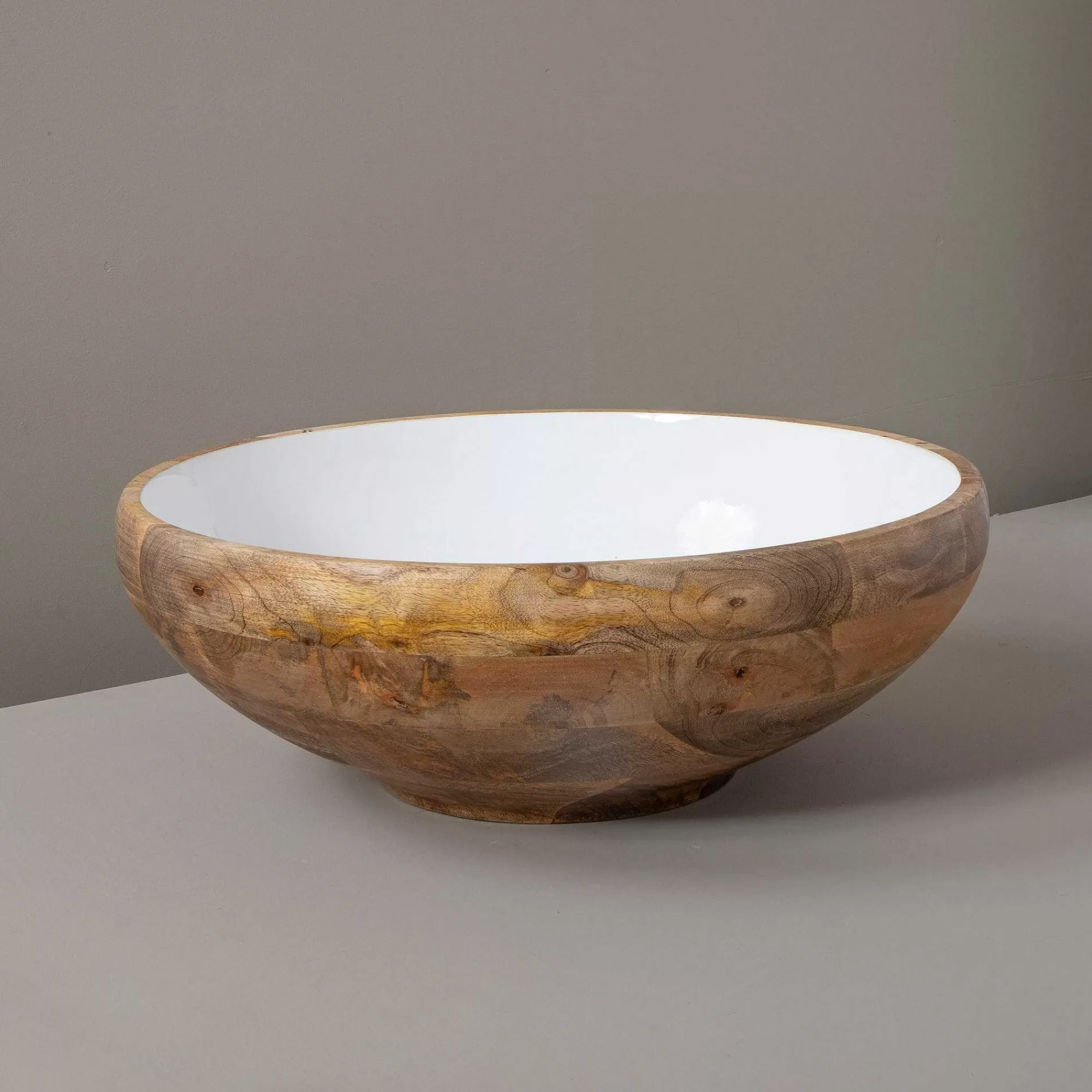 Be Home Wood Serving Bowls<Madras Curva Footed Bowl, Large