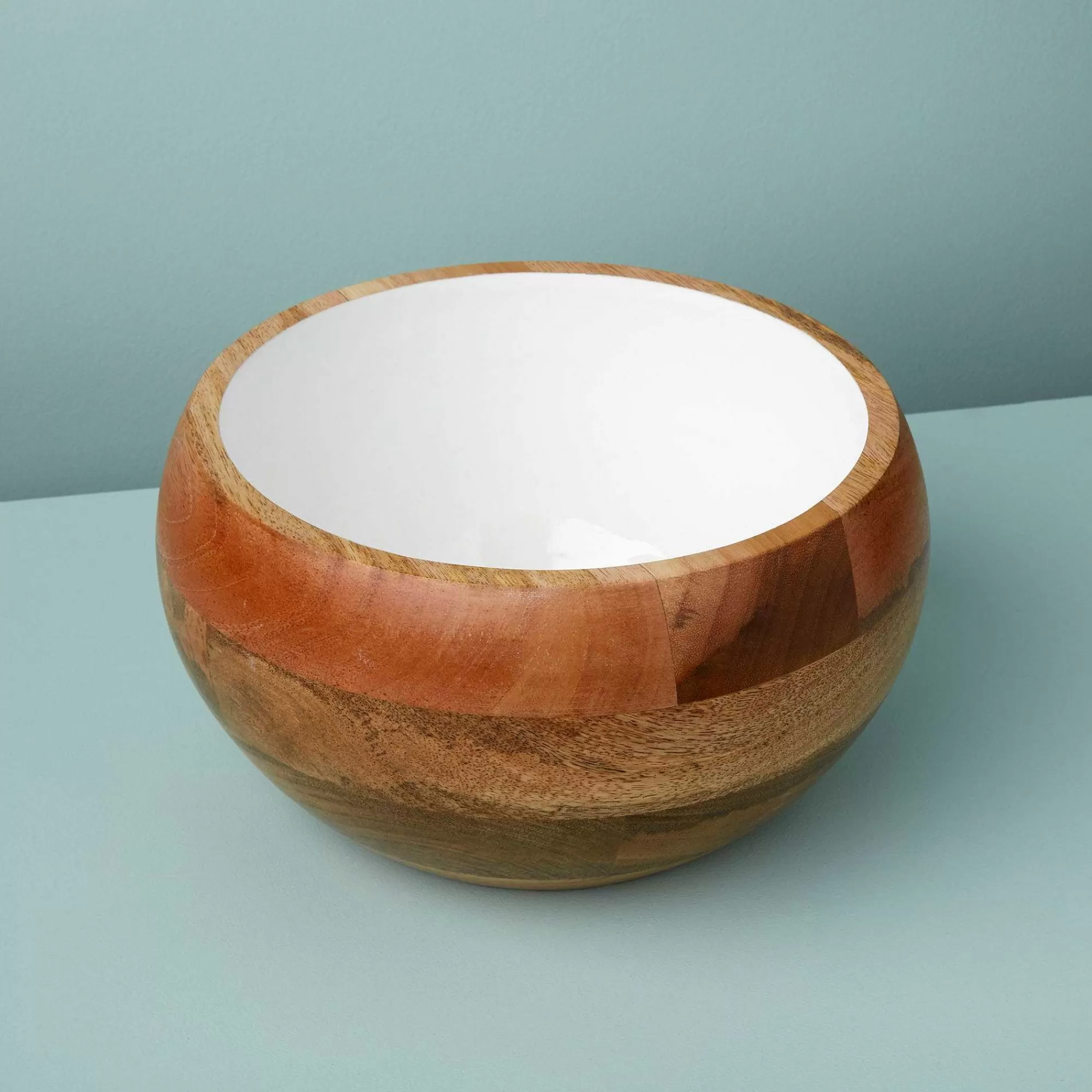 Be Home Wood Serving Bowls<Madras Large Round Bowl