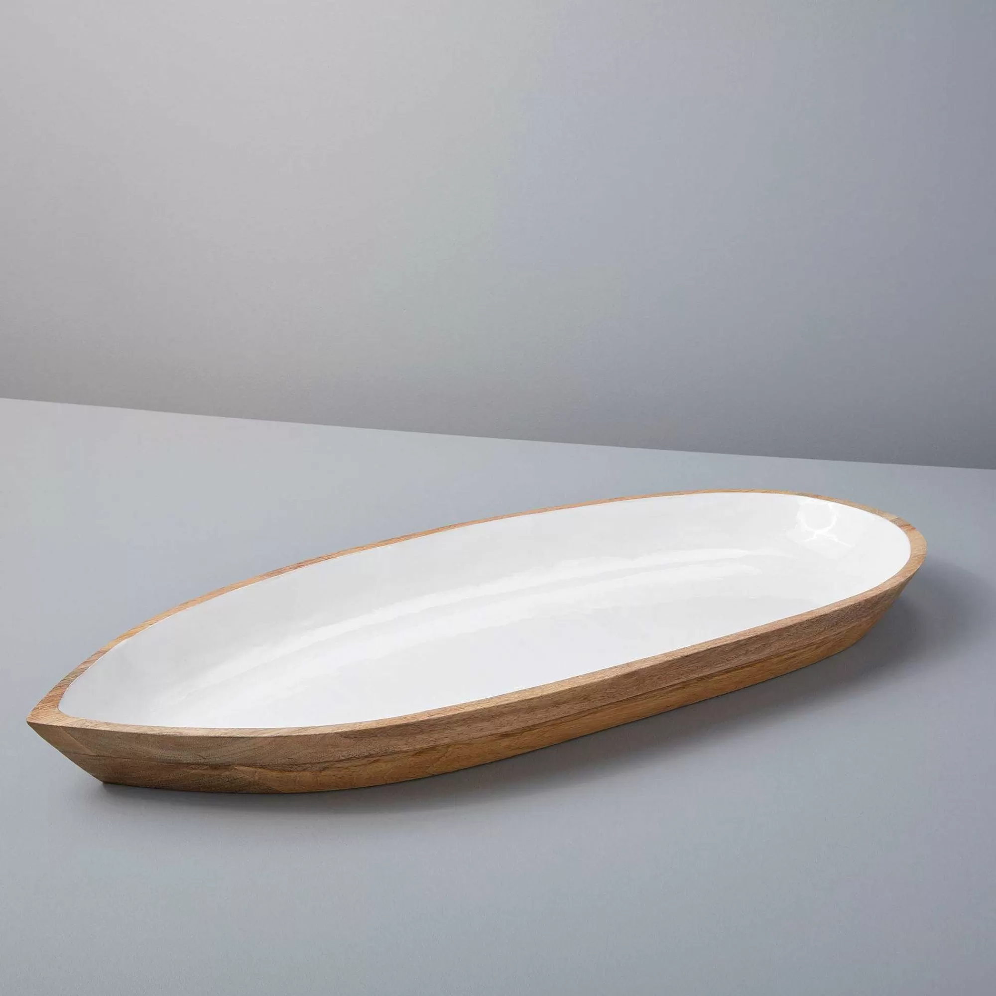Be Home Wood Serving Bowls<Madras Oval Oversized Dish