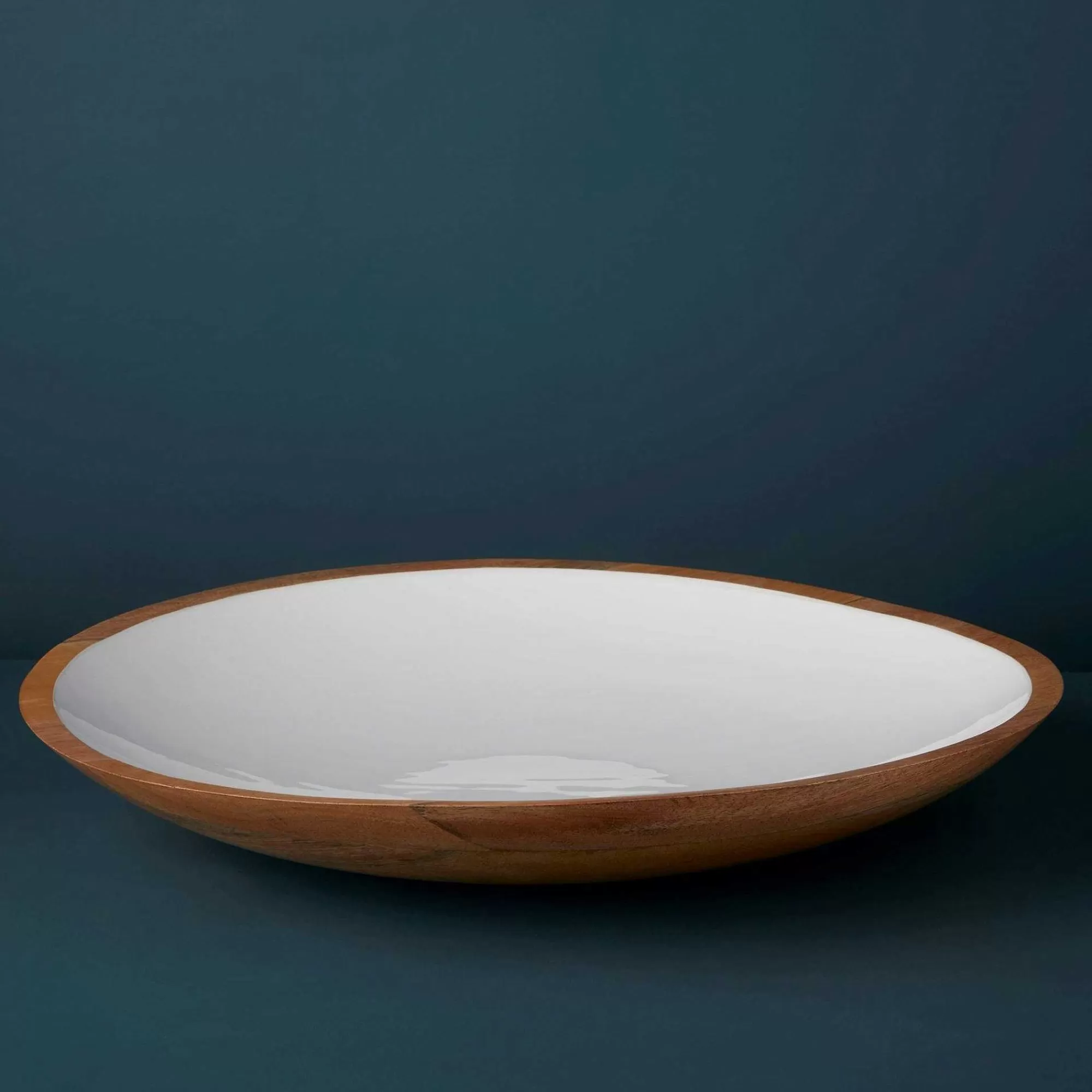 Be Home Wood Serving Bowls<Madras Oversized Shallow Bowl
