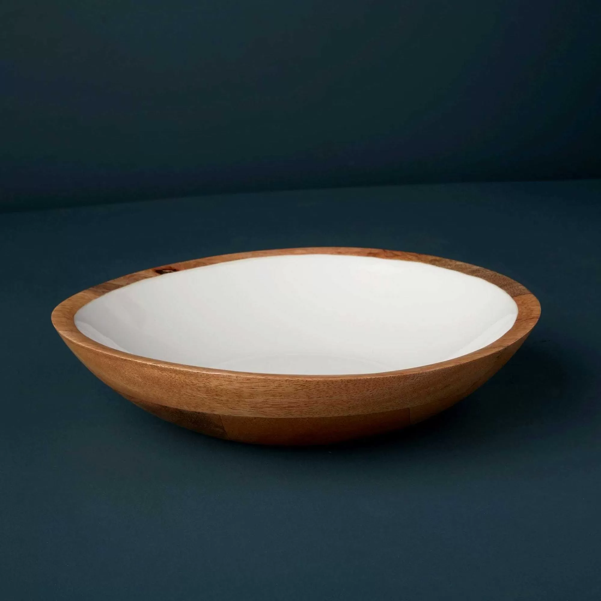 Be Home Wood Serving Bowls<Madras Shallow Bowl, Medium