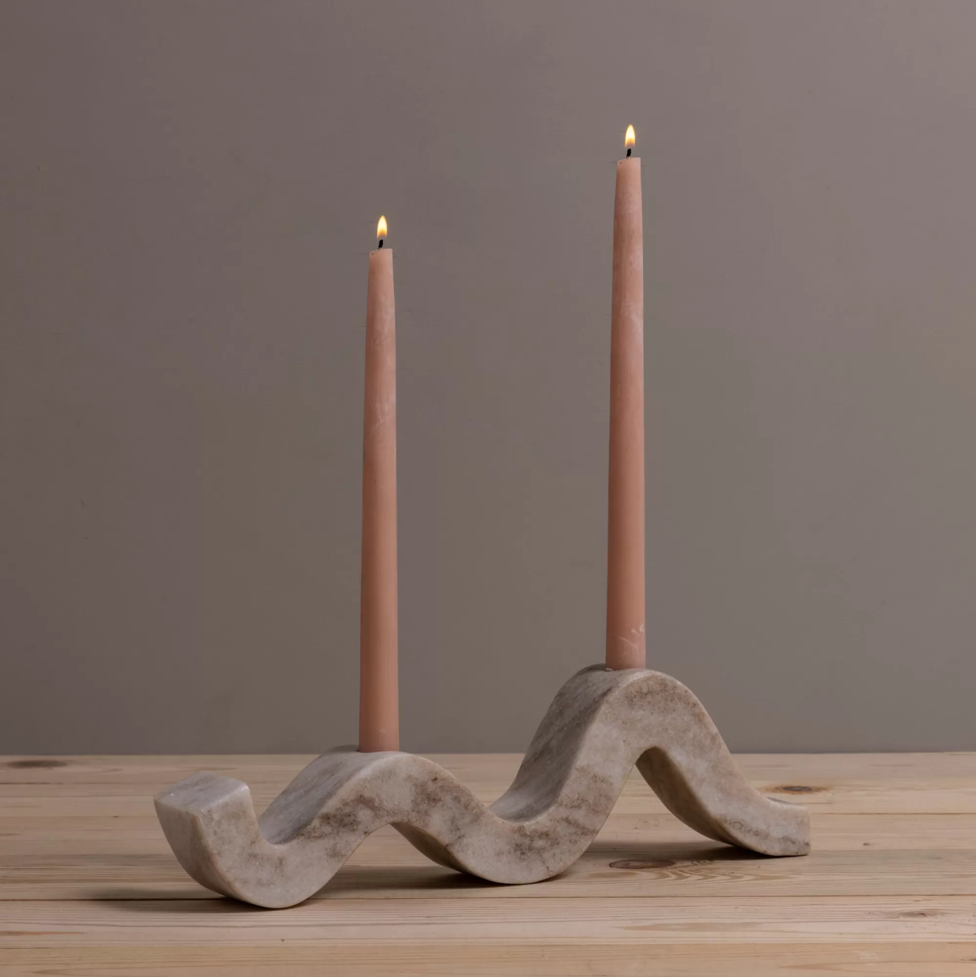 Store Be Home Marble Wave Taper Holder