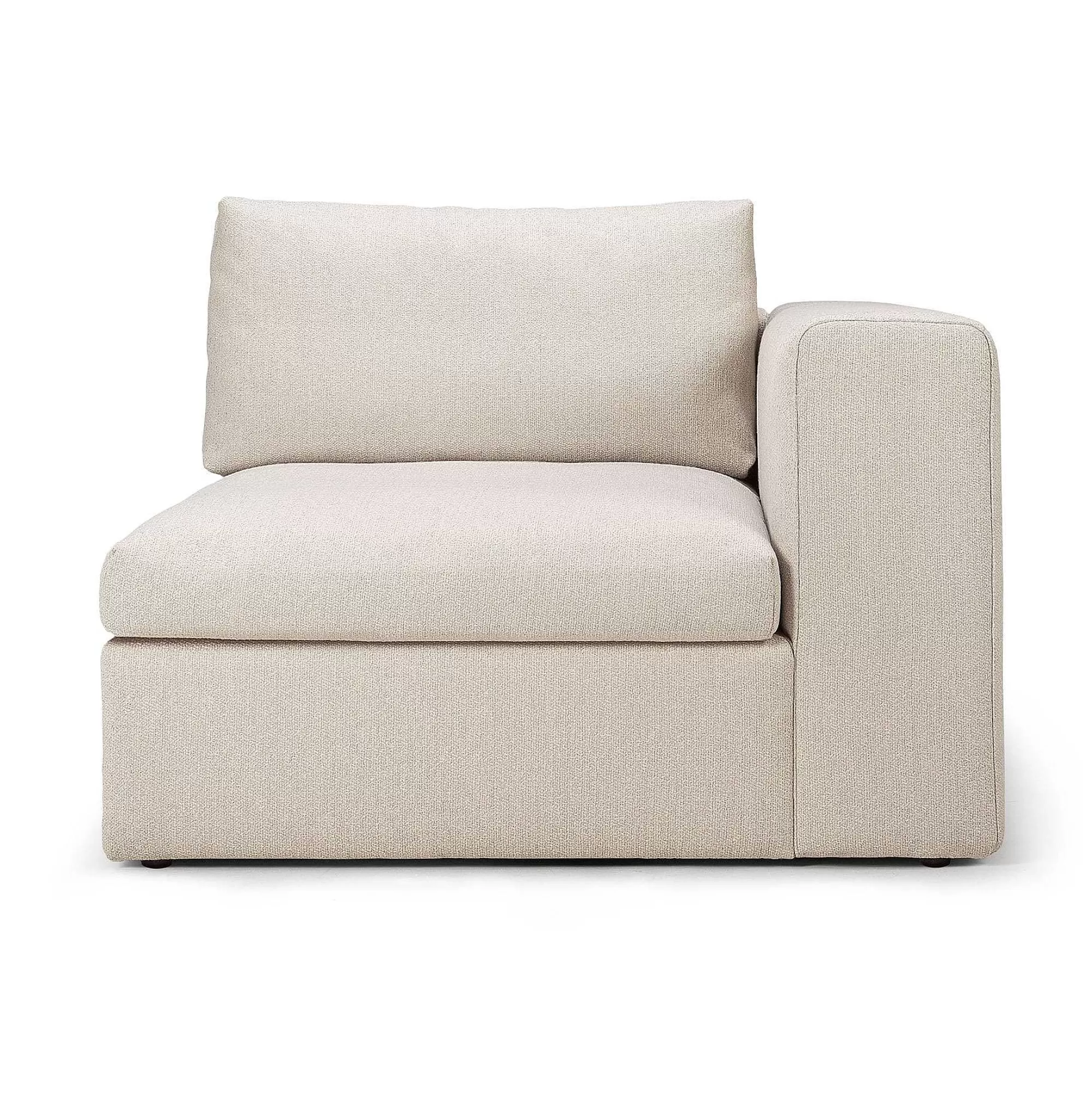 Be Home Sofas<Mellow End Seater With Left Arm Eco Fabric Sofa, Off White