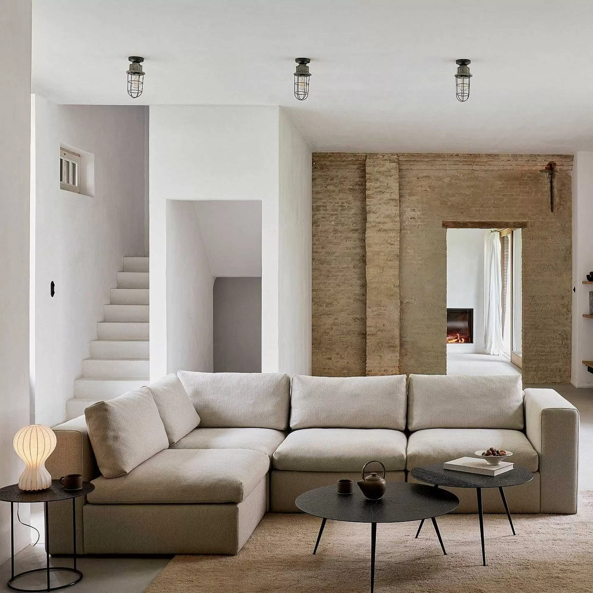 Be Home Sofas<Mellow End Seater With Left Arm Eco Fabric Sofa, Off White