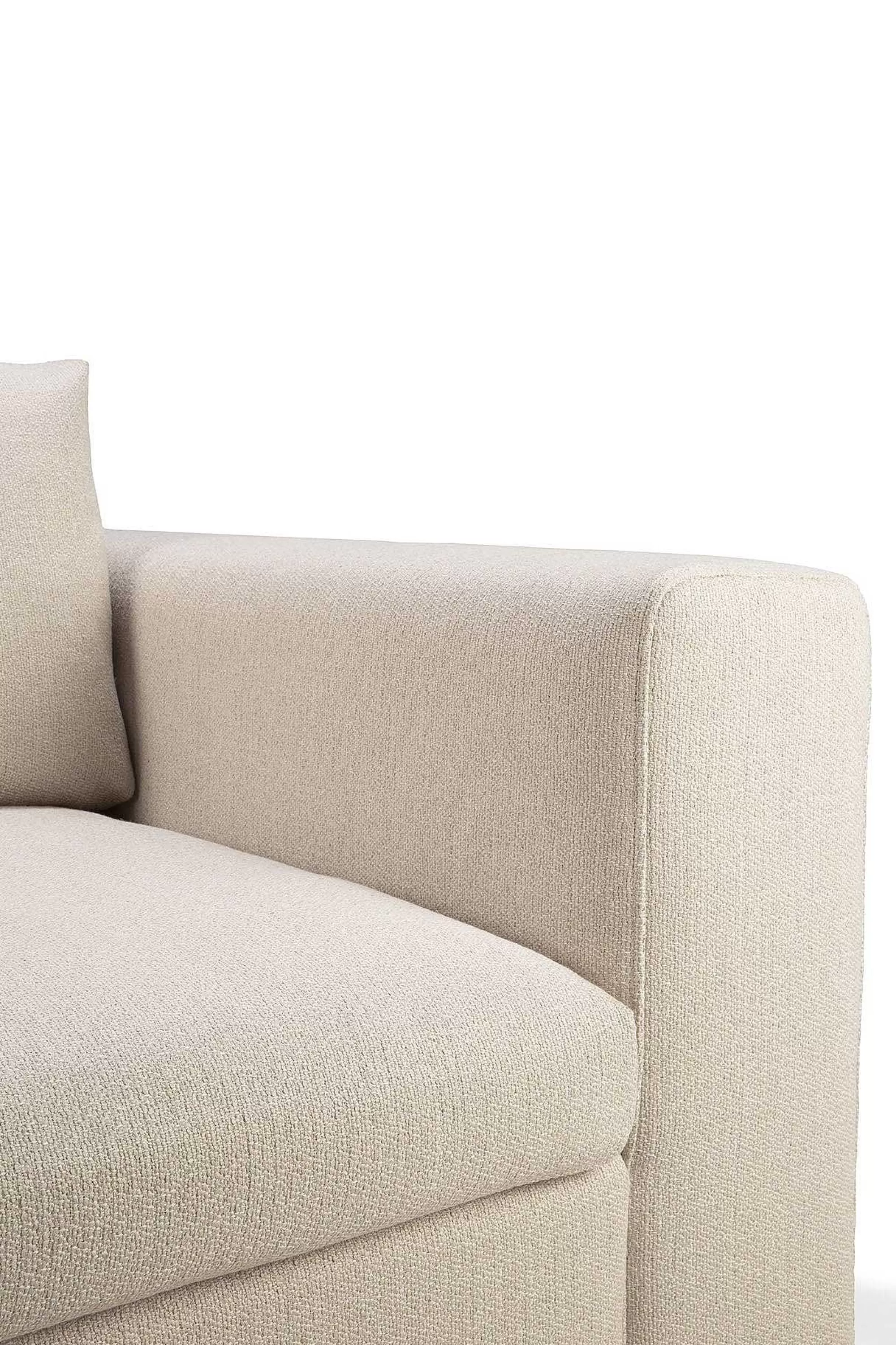 Be Home Sofas<Mellow End Seater With Left Arm Eco Fabric Sofa, Off White