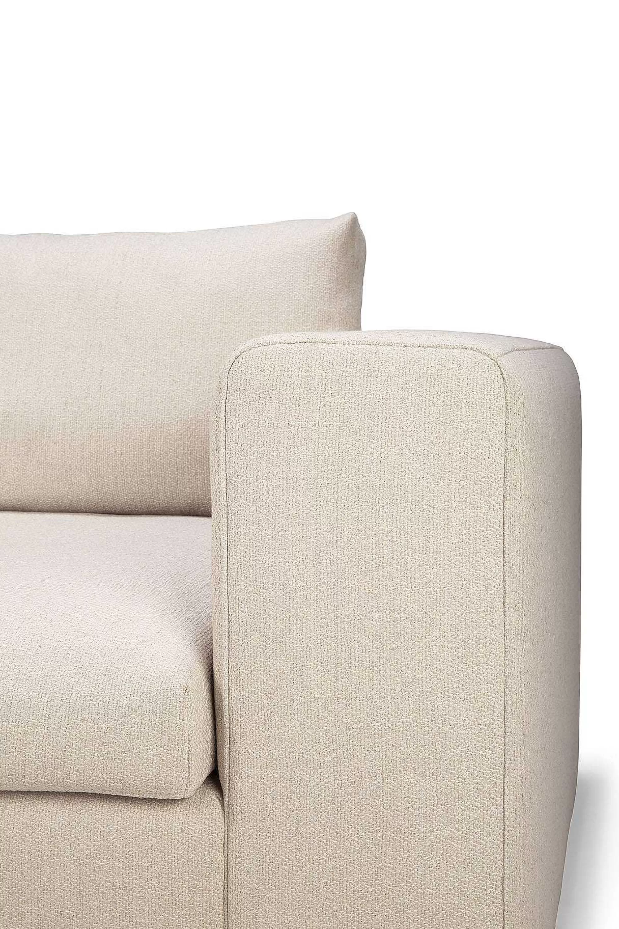 Be Home Sofas<Mellow End Seater With Left Arm Eco Fabric Sofa, Off White