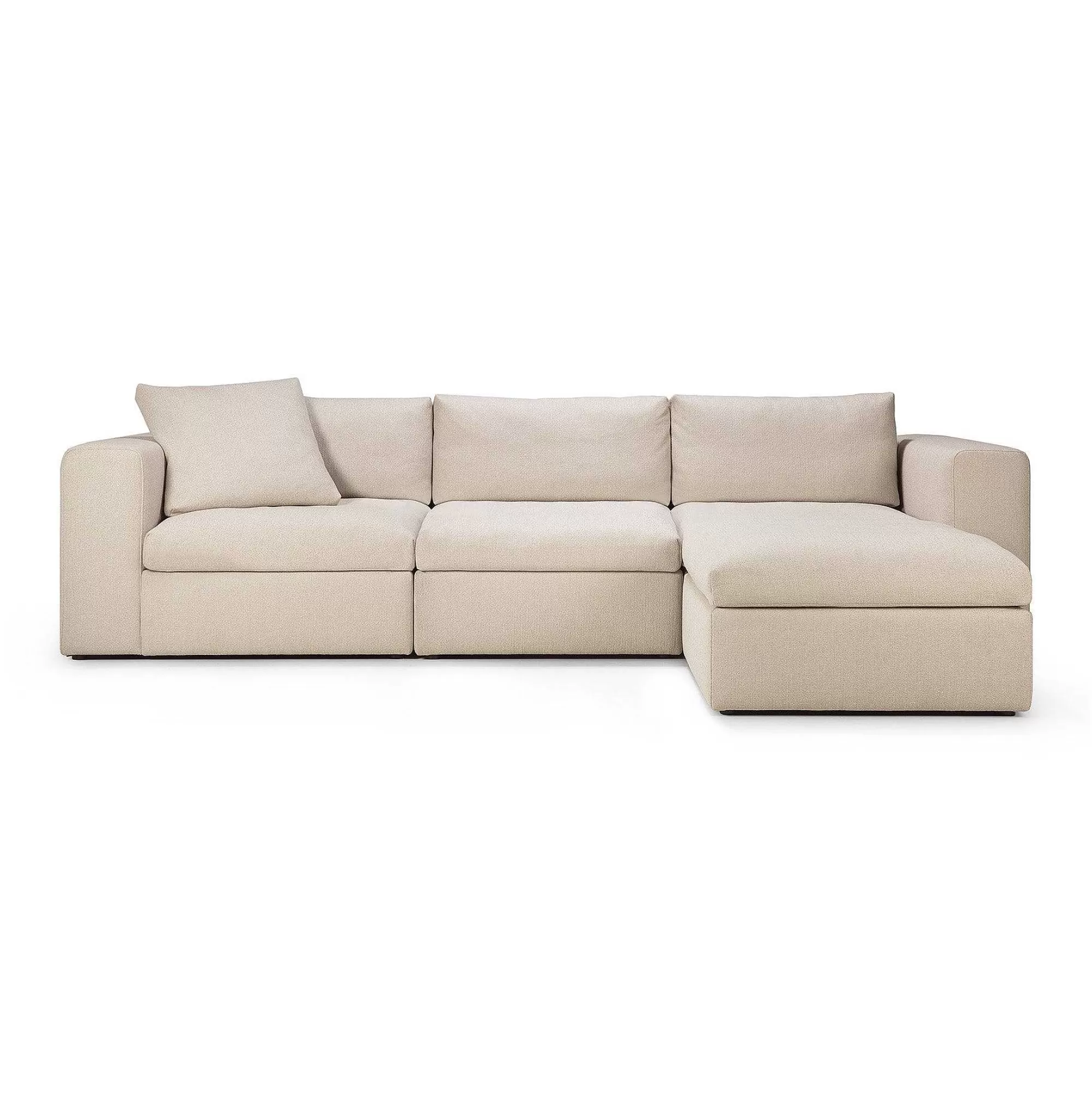Be Home Sofas<Mellow End Seater With Right Arm Eco Fabric Sofa, Off White