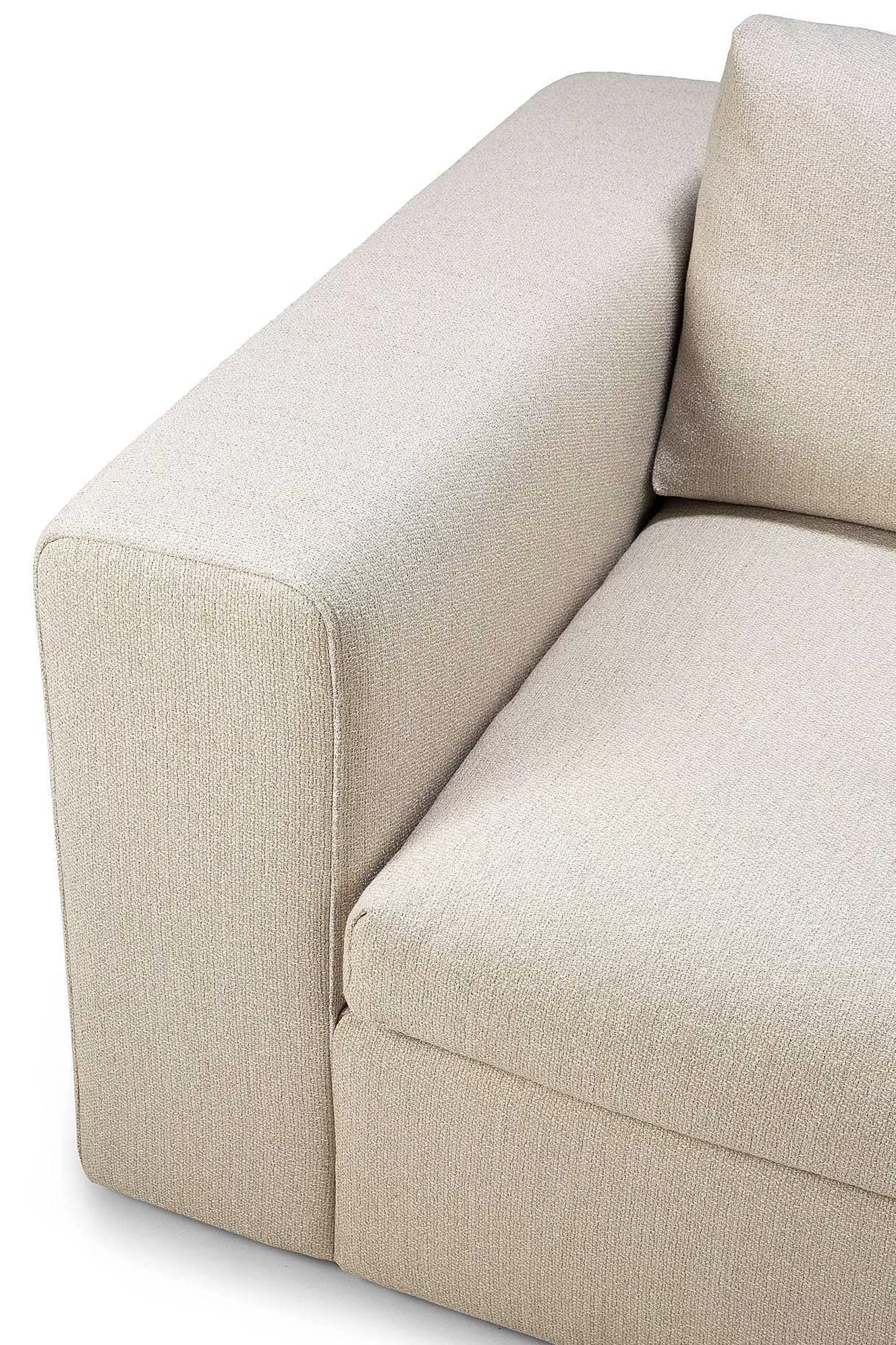 Be Home Sofas<Mellow End Seater With Right Arm Eco Fabric Sofa, Off White