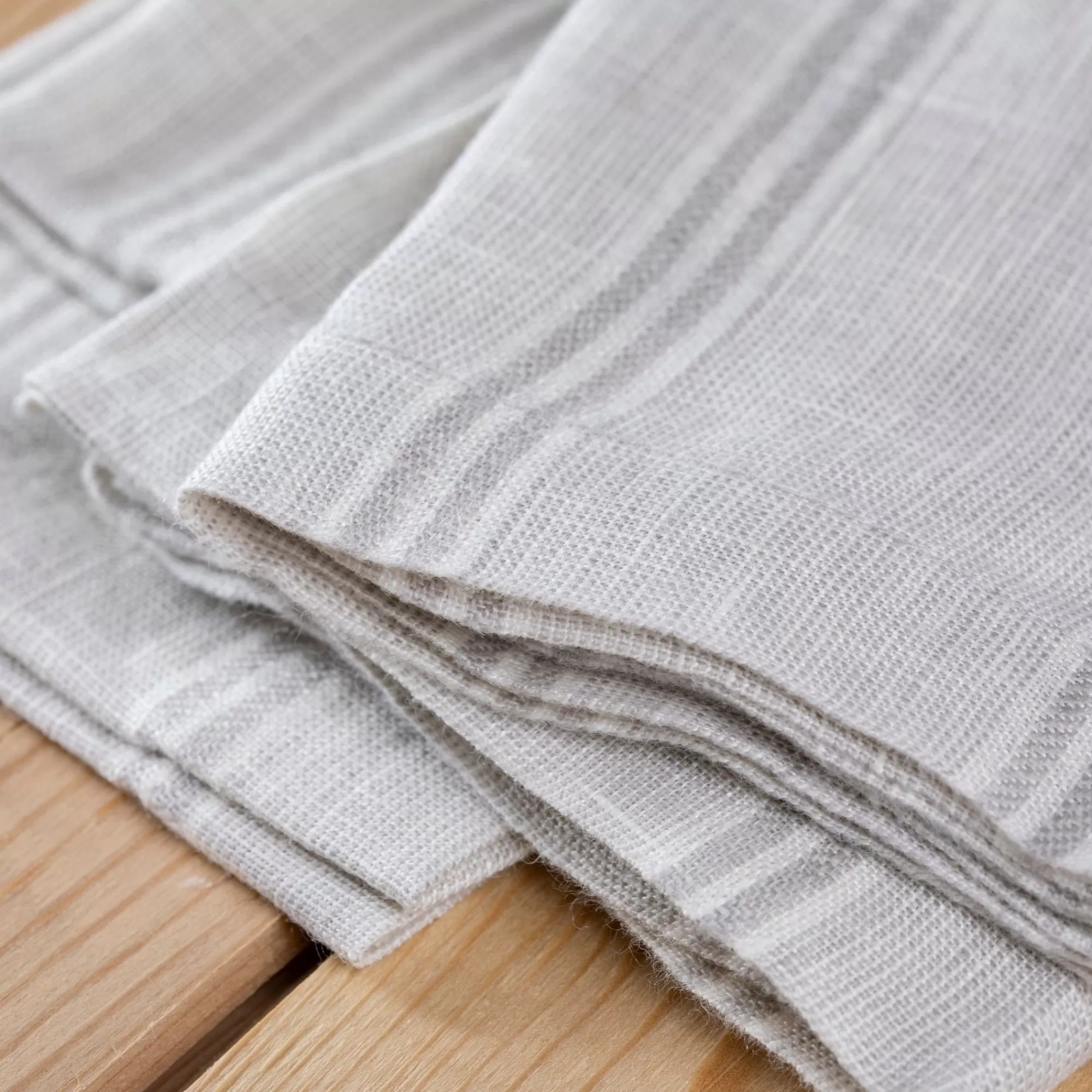 Cheap Be Home Mendocino Napkins, Light Grey, Set of 4