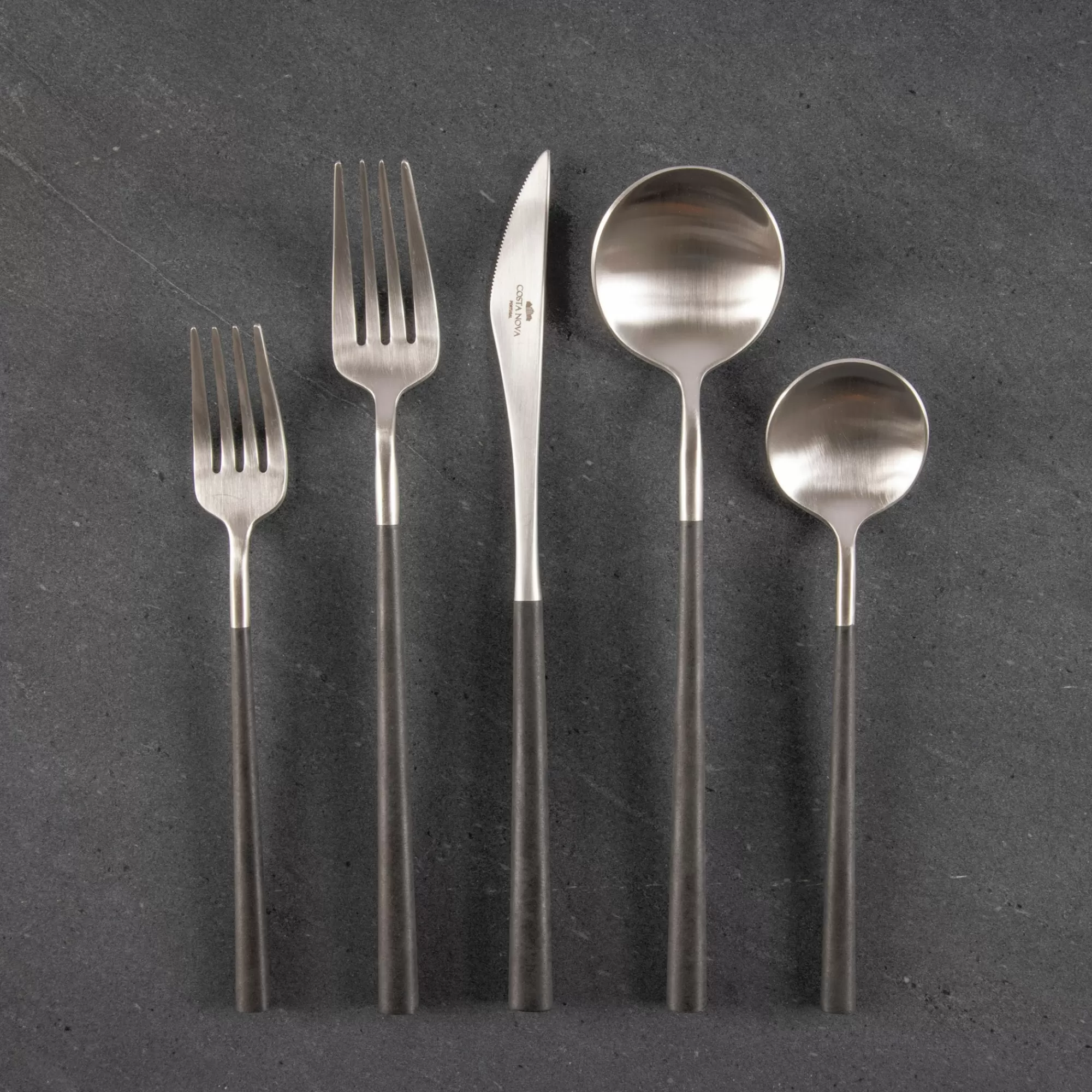 Hot Be Home Mito Flatware Set, Black