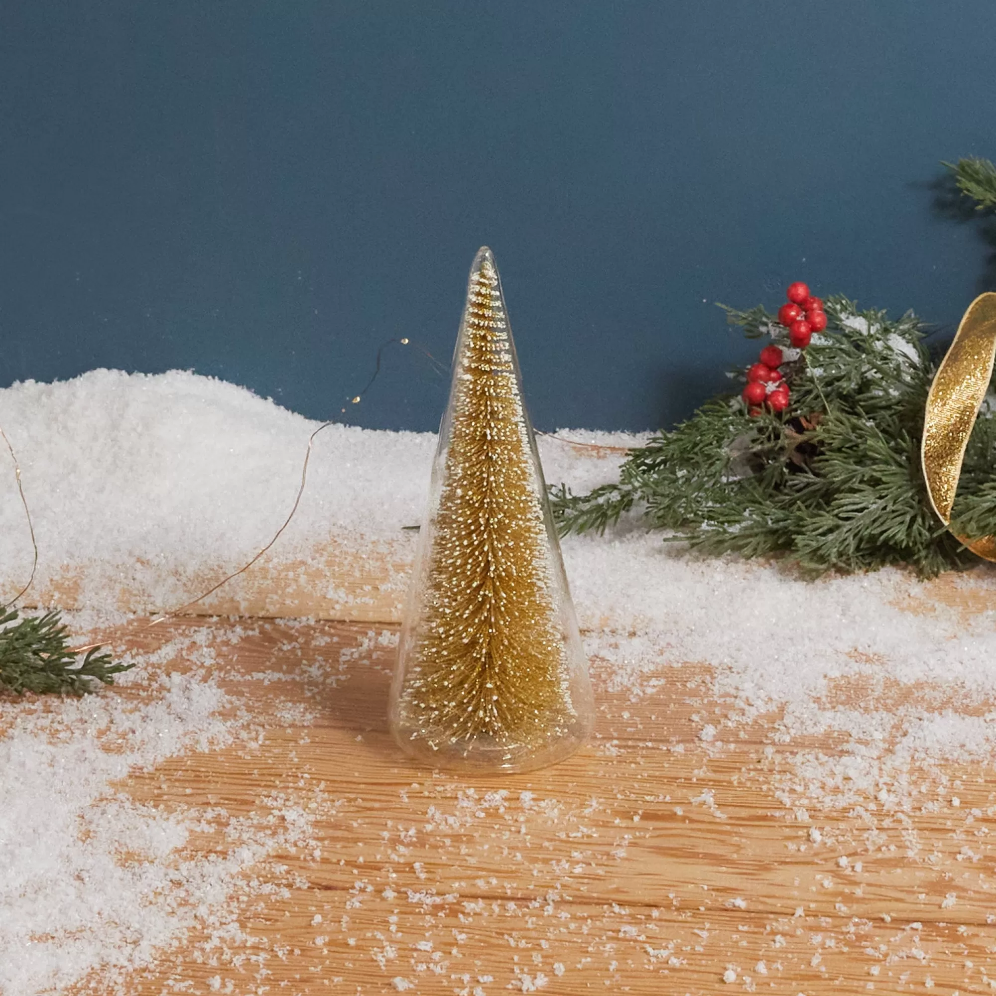 New Be Home Modern Tree with Champagne Glitter, Small