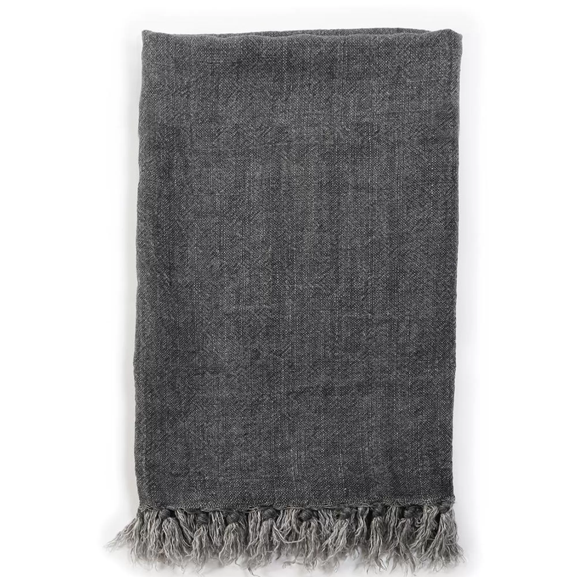 Flash Sale Be Home Montauk Linen Throw, Charcoal