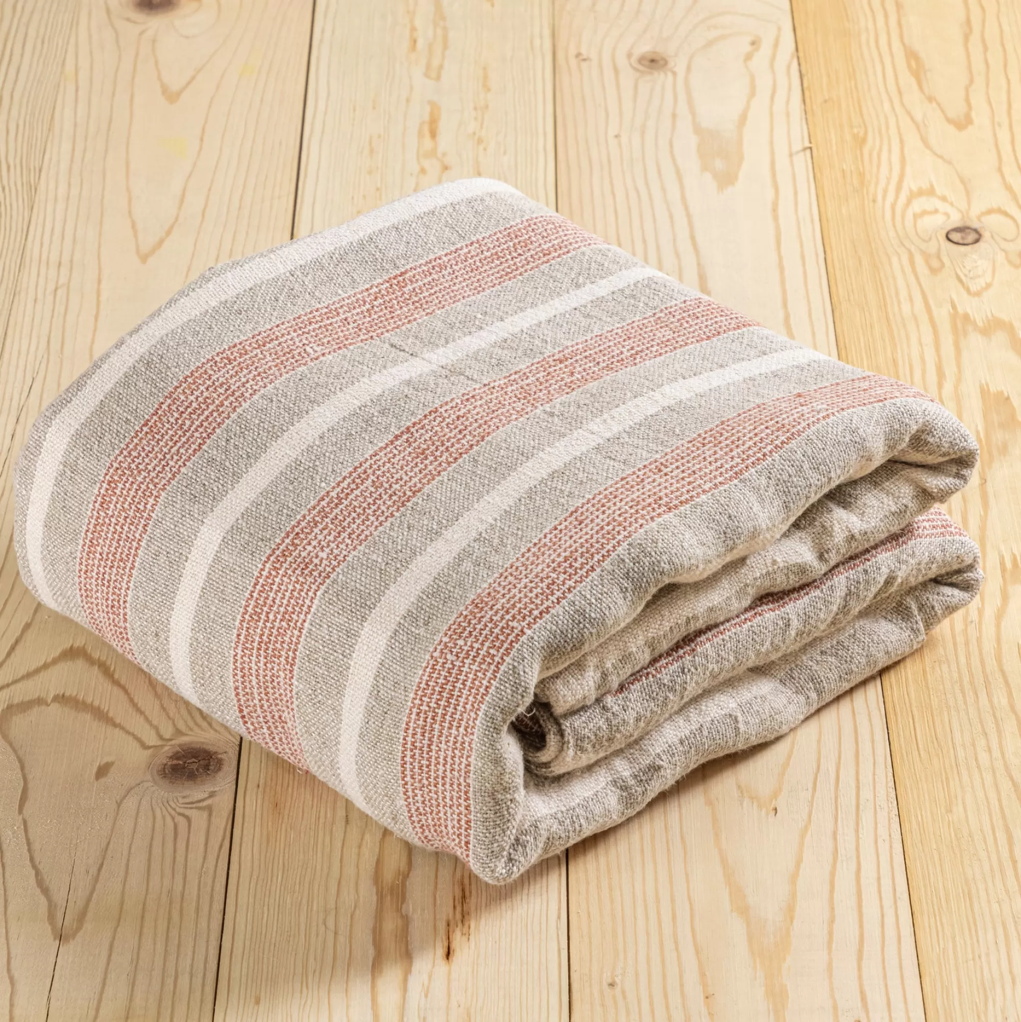 Clearance Be Home Montecito Blanket, Queen, Terra Cotta & Natural