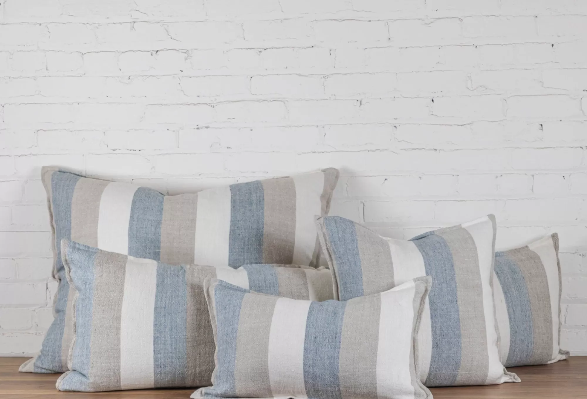 Clearance Be Home Monterey Square Pillow, Ocean & Natural