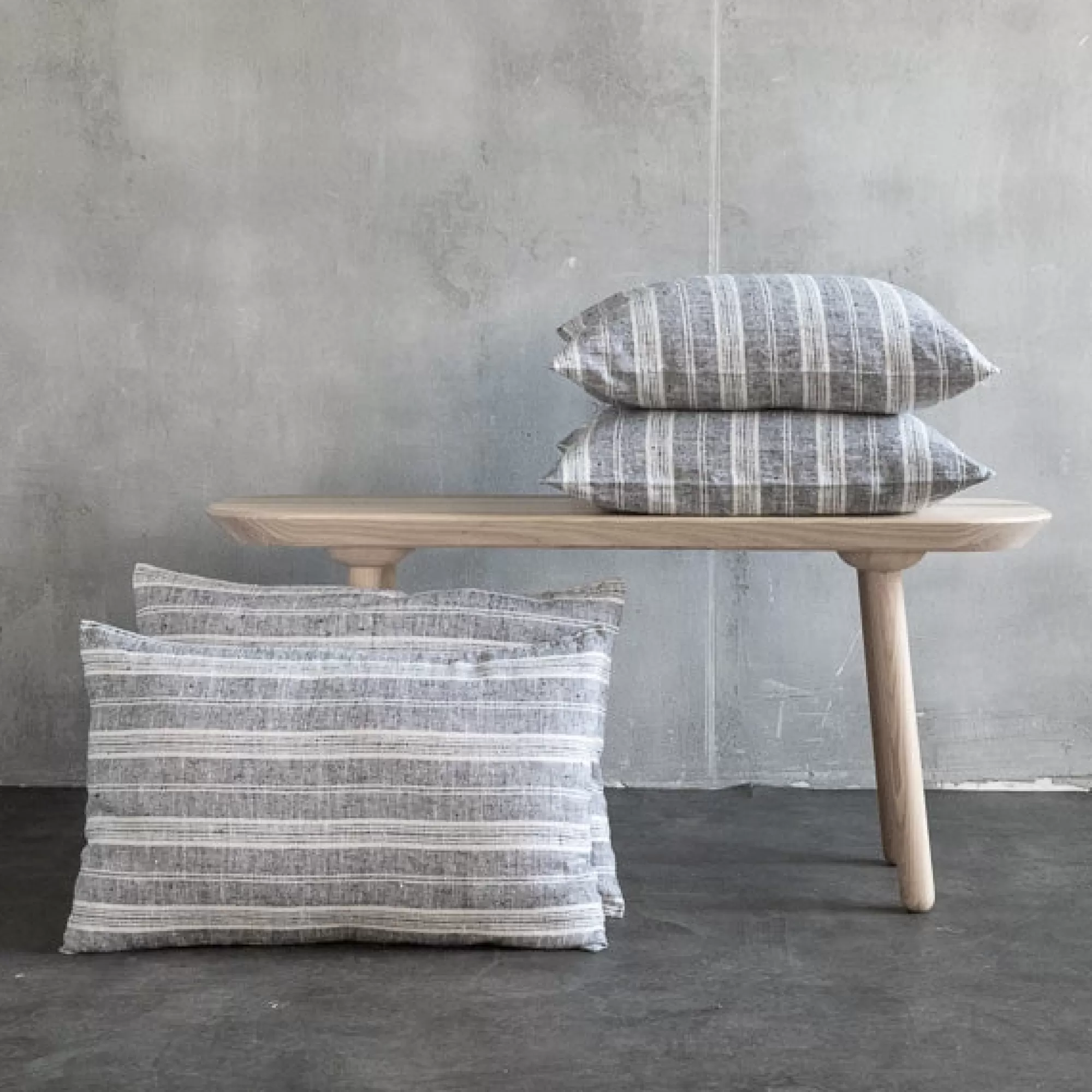 Sale Be Home Multistripe Euro Pillow, Black and White