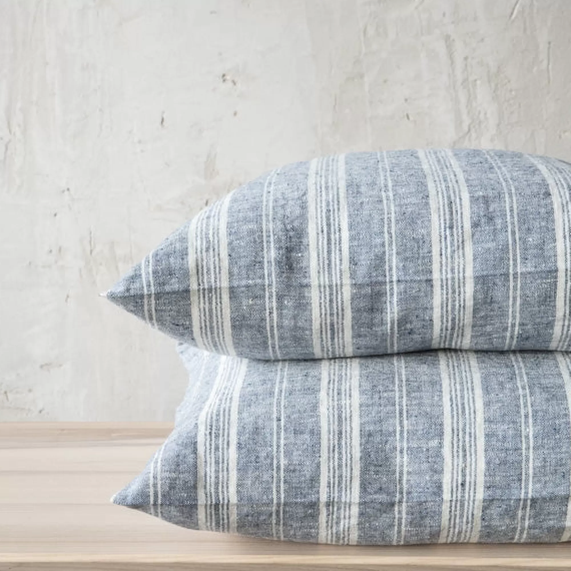 Hot Be Home Multistripe Euro Pillow, Indigo