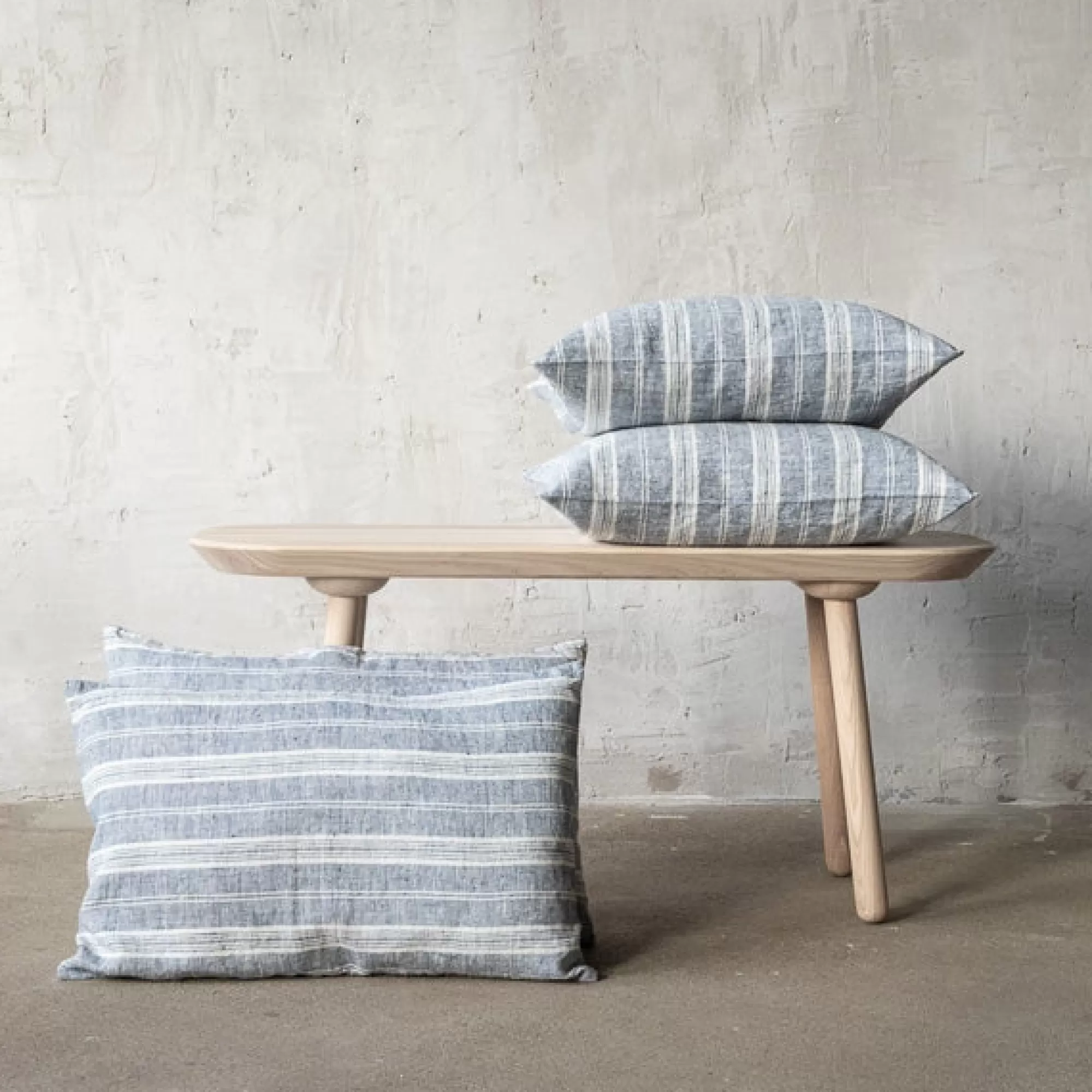 Shop Be Home Multistripe Lumbar Pillow, Indigo