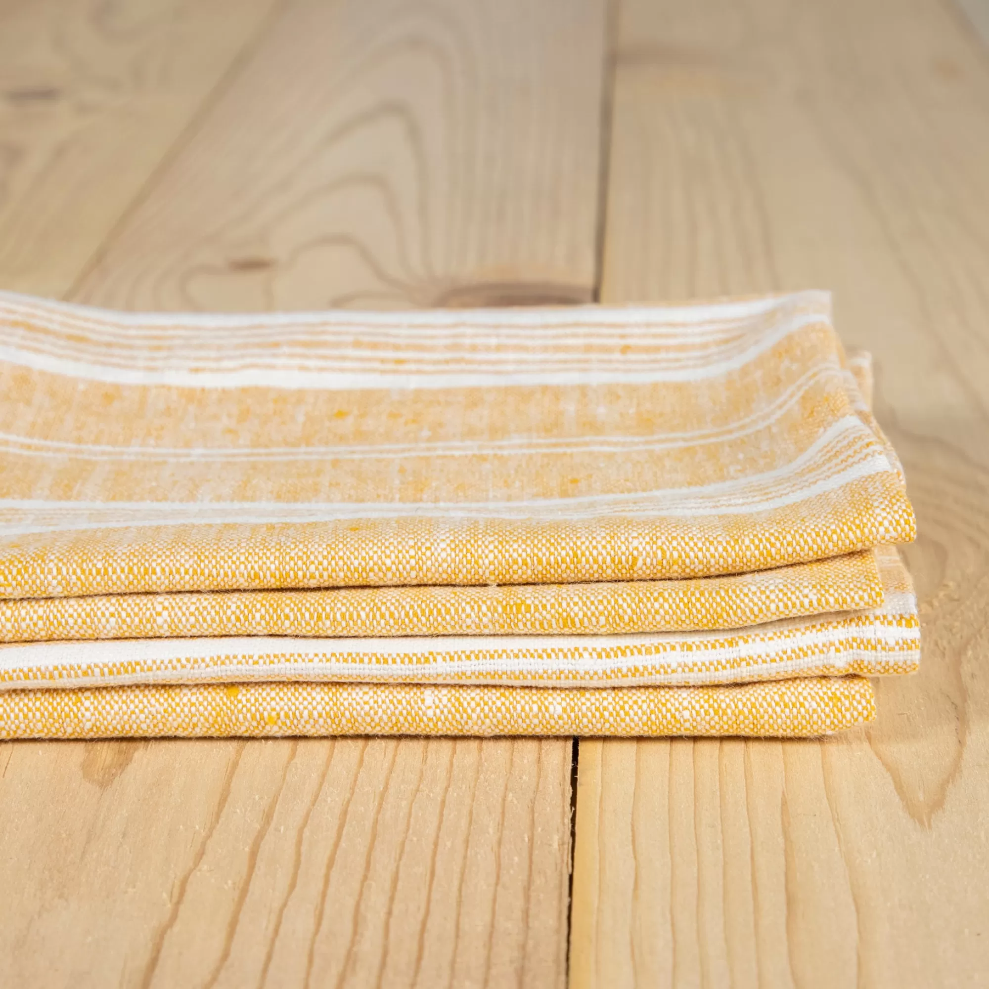 Store Be Home Multistripe Napkin, Gold, Set of 4