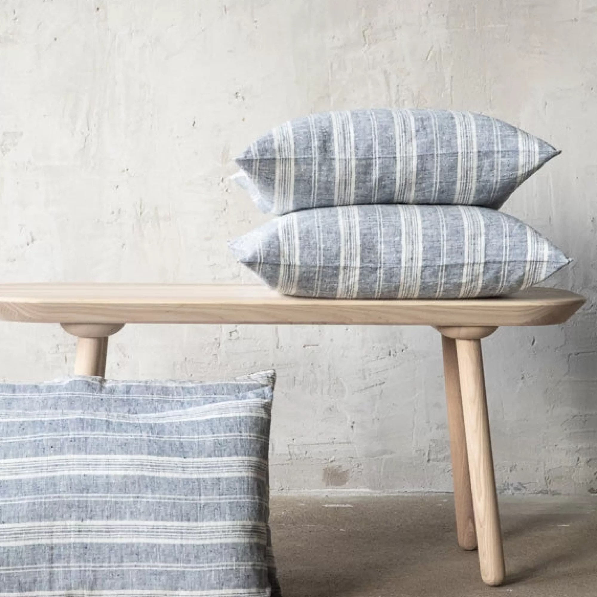 Shop Be Home Multistripe Rectangular Pillow, Indigo
