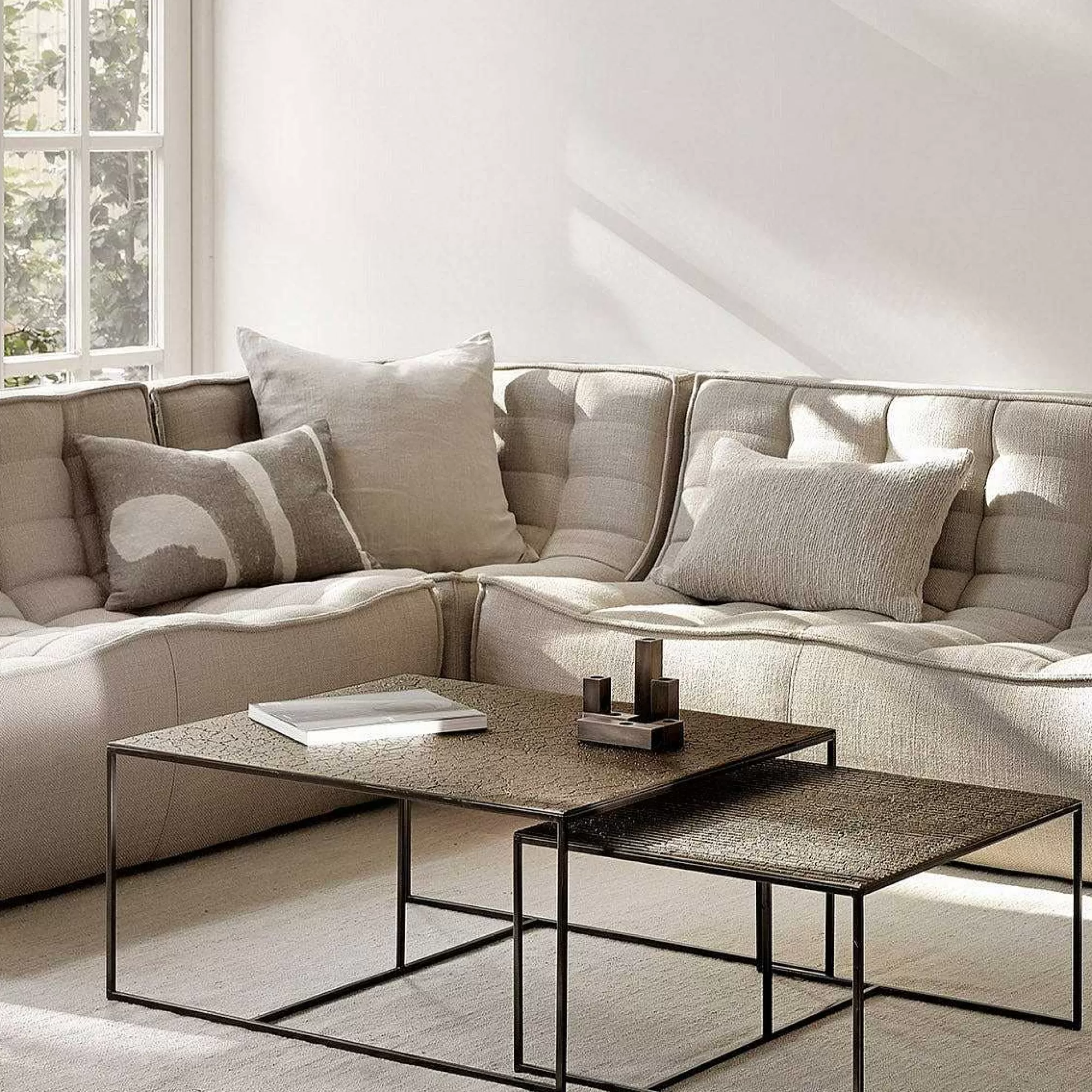 Be Home Sofas<N701 Corner Sofa, Beige