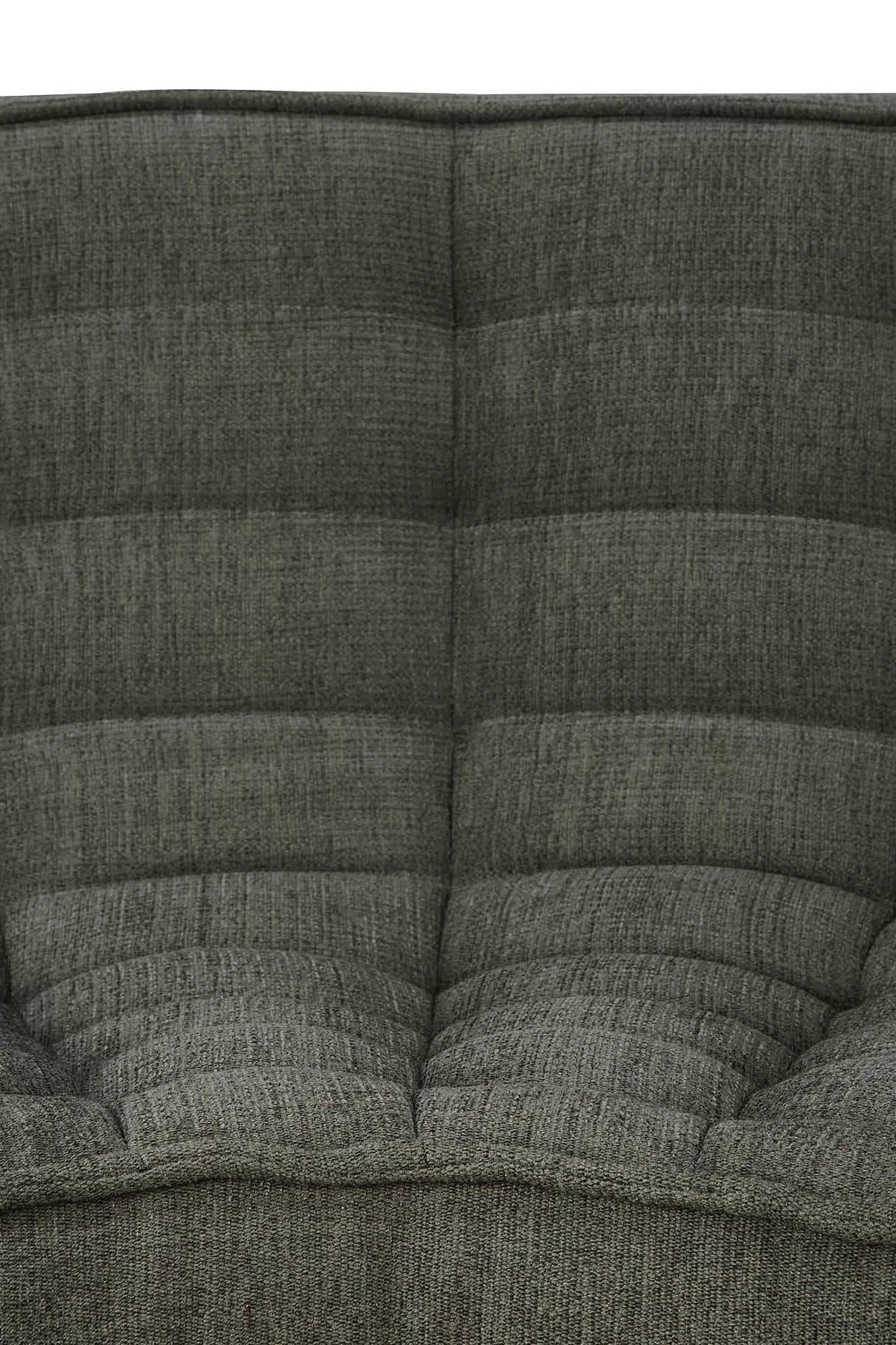 Be Home Sofas<N701 Round Corner Eco Fabric Sofa, Moss