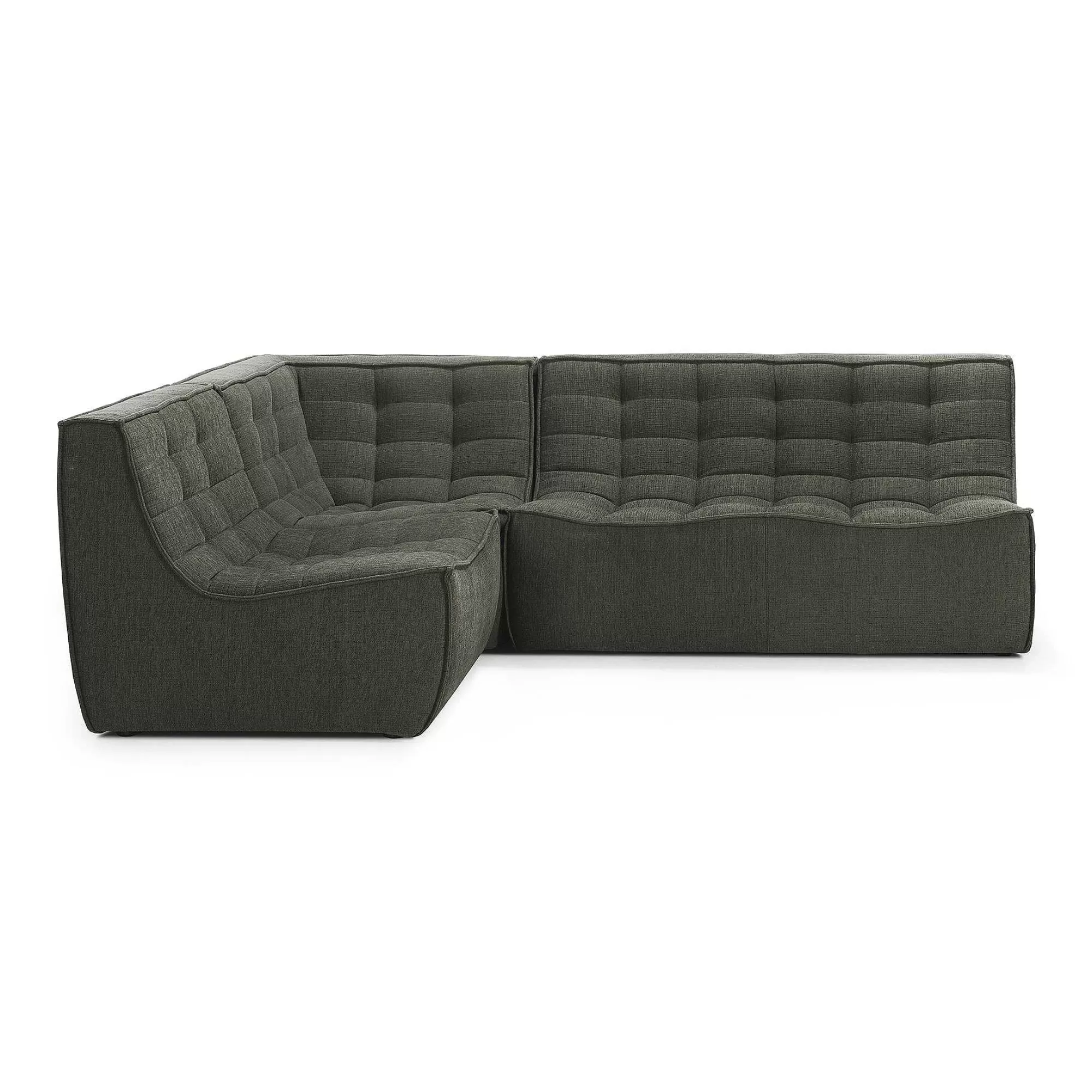 Be Home Sofas<N701 Single Seater Eco Fabric Sofa, Moss